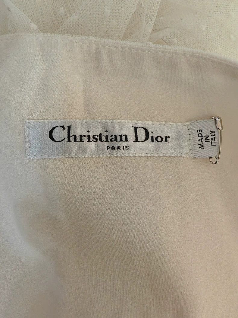 Dior DiorClassic polka dot mesh skirt 2503-Nextarrow Size 42" / US 20 - 3 Thumbnail