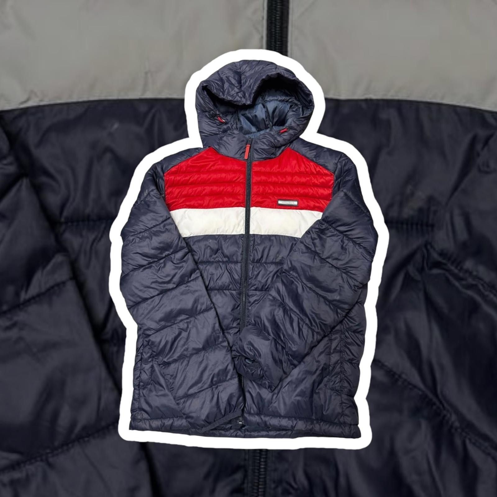 Designer Jack & Jones Padded Jacket - Red and Navy Size US S / EU 44-46 / 1 - 1 Thumbnail