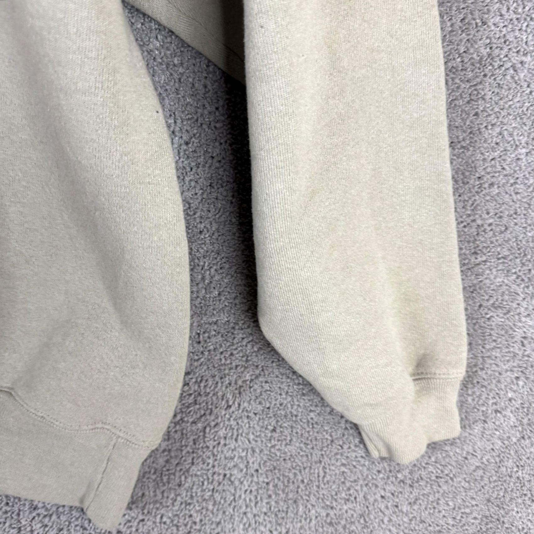 Vintage VINTAGE Abe Sweatshirt Mens Large Beige Horse Western Fleece Crewneck USA Size US L / EU 52-54 / 3 - 3 Thumbnail