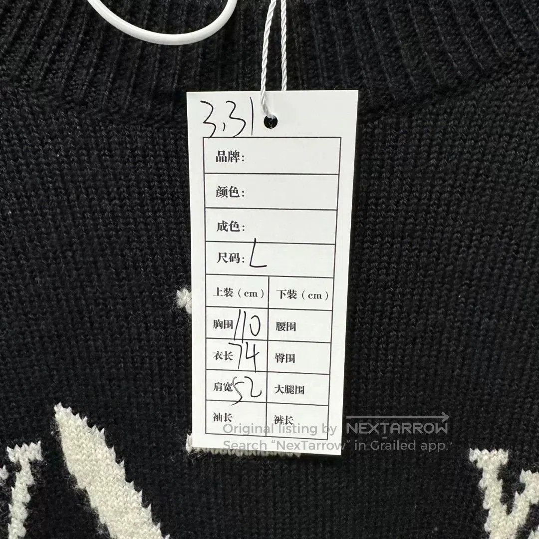 Louis Vuitton louis vuitton clock design black sweater. Size US L / EU 52-54 / 3 - 4 Thumbnail