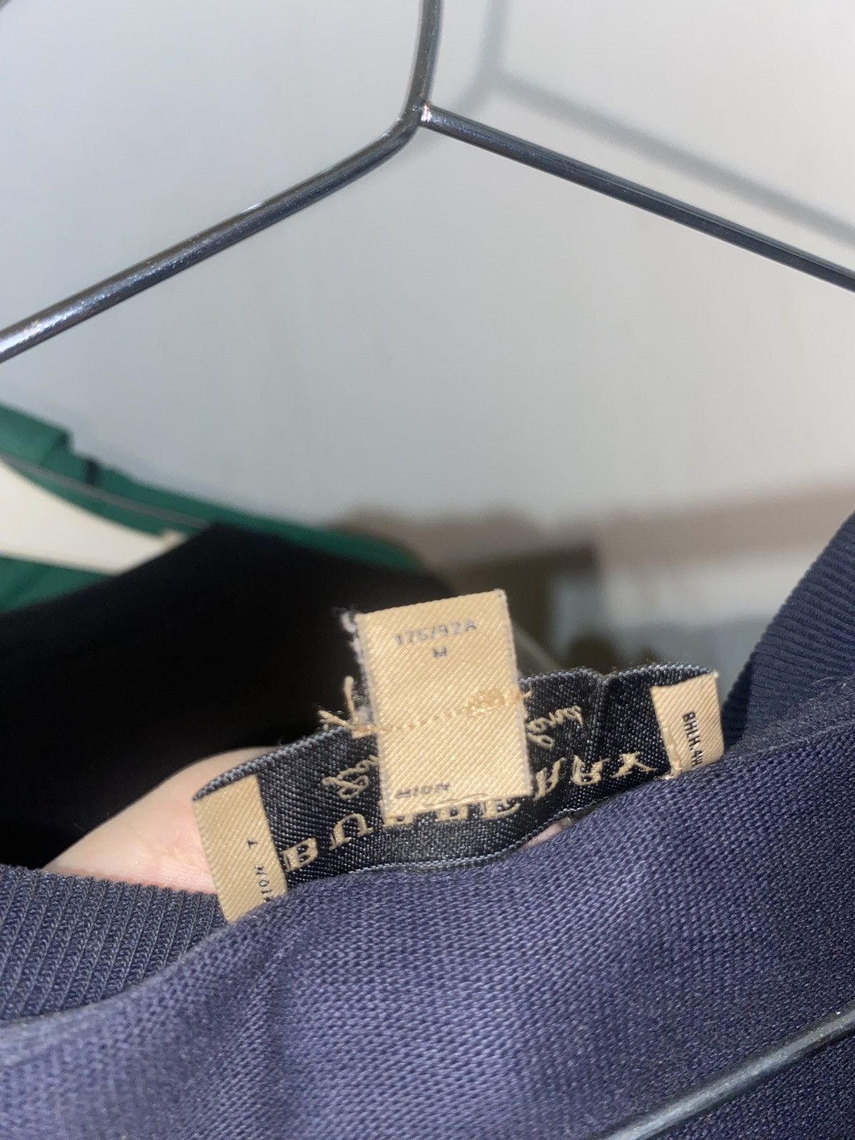 Burberry ❗️SOLD❗️Burberry Big Logo Sweatshirt Navy Blue Size US M / EU 48-50 / 2 - 7 Thumbnail