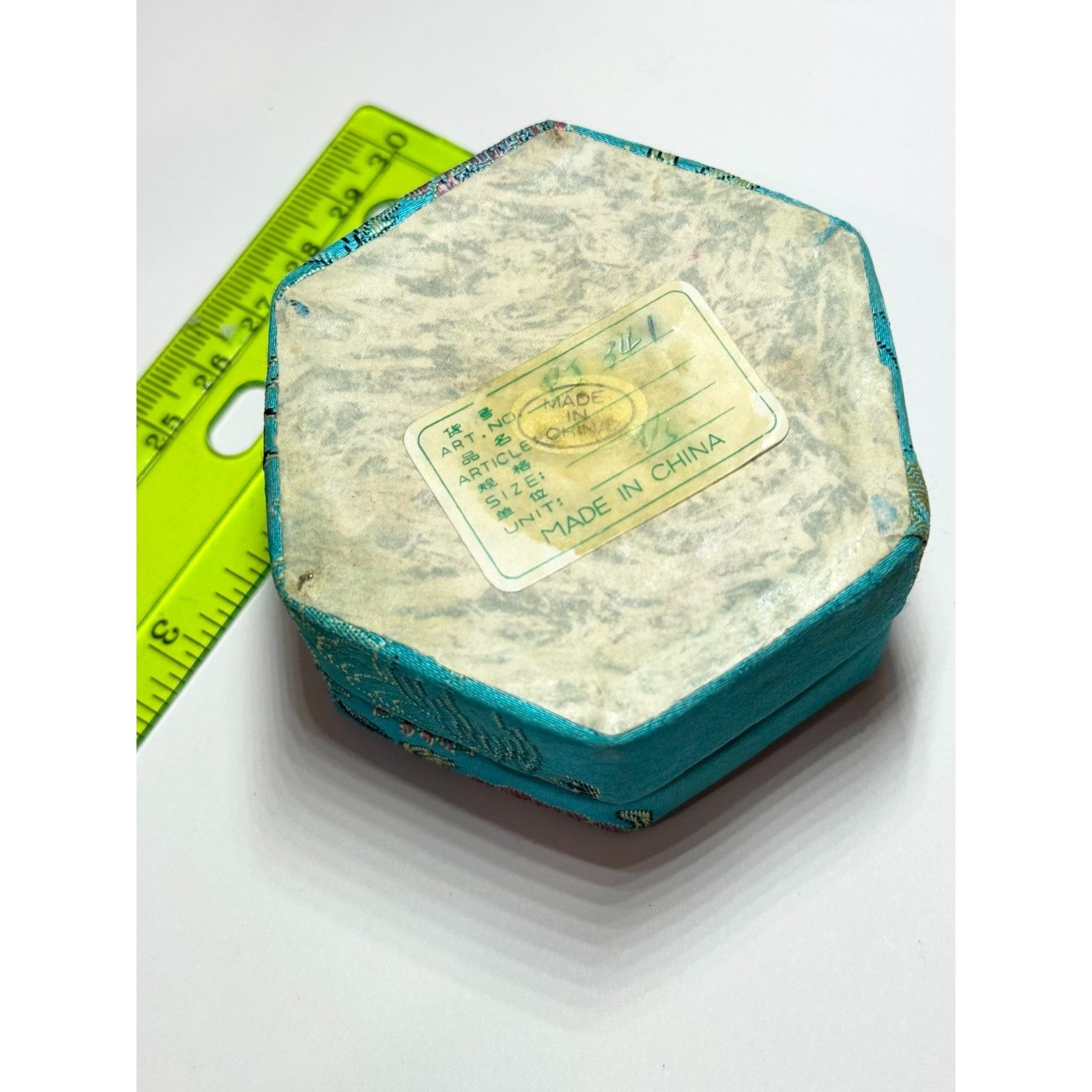 Vintage Vintage China Asian fabric oriental trinket box with lid Size ONE SIZE - 3 Thumbnail
