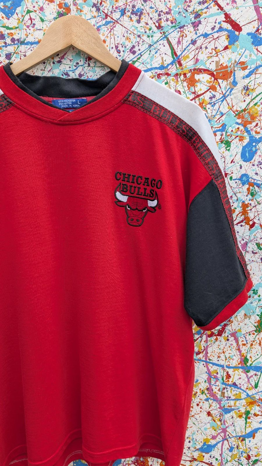 Starter Vintage Chicago bulls tshirt tee 90s Starter basketball Size US L / EU 52-54 / 3 - 4 Thumbnail