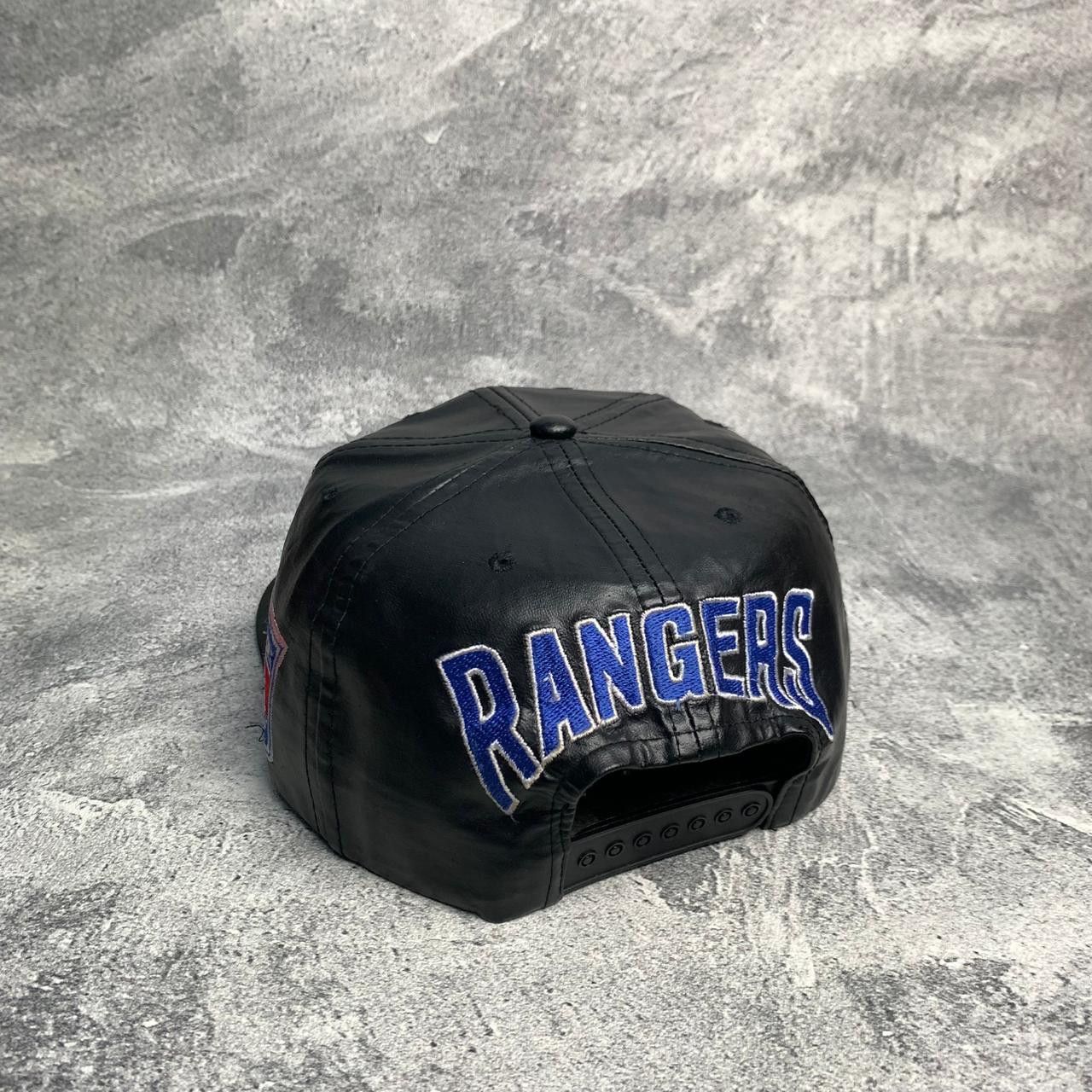 NHL Vintage New York Ranger Leather Hat Size ONE SIZE - 7 Thumbnail