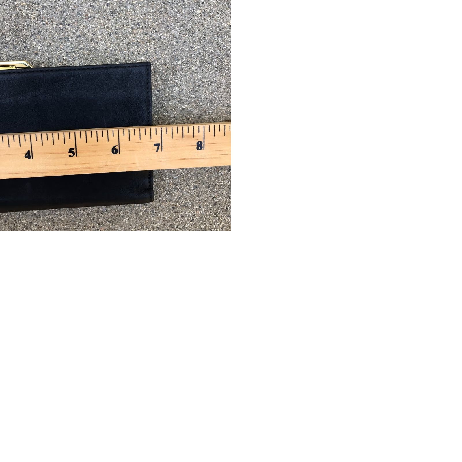 Vintage VINTAGE Gary's Wallet California Dream Leather Purse Card Coin Purse 6.75" W x 3.5" H Black Womens One Size Size ONE SIZE - 9 Thumbnail