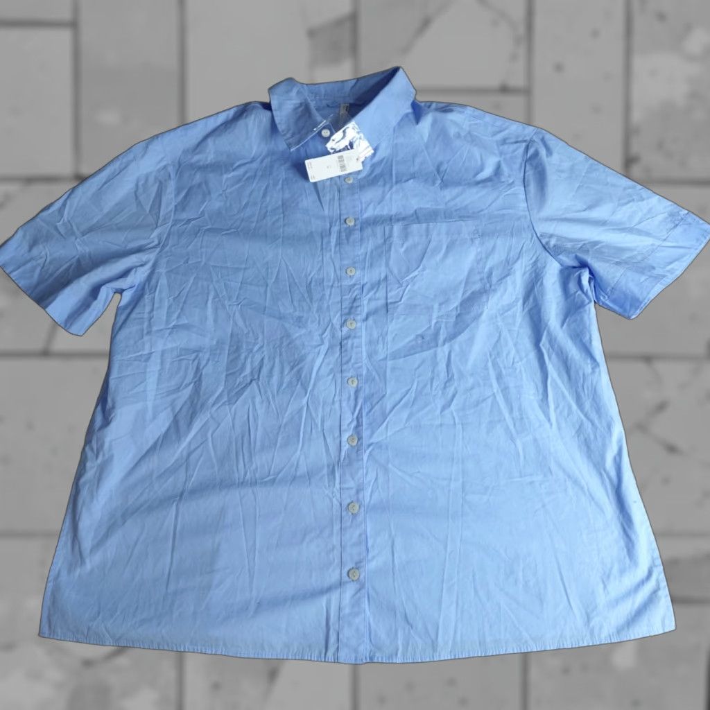 Free People Free People Shirt Womens Medium Blue Wedgewood Short Sleeve Button-Up Casual Spring Summer Women’s Size M / US 6-8 / IT 42-44 - 1 Thumbnail