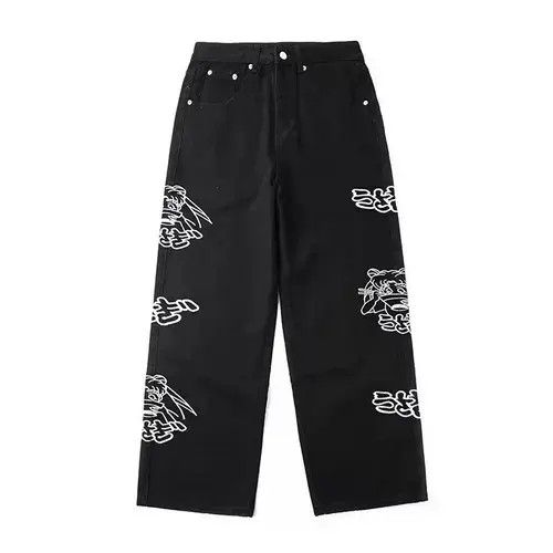 Jean Pants Print streetwear jeans Size US 33 - 2 Thumbnail