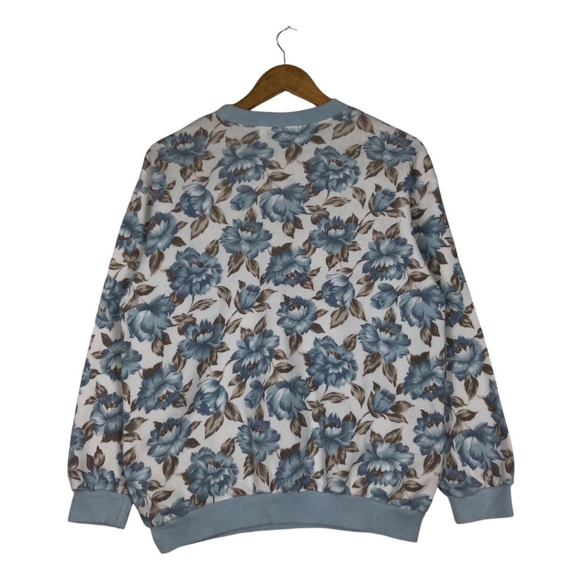 Japanese Brand × Vintage Vintage Floral Rare Design Sweatshirt 90s Streetwear Size US M / EU 48-50 / 2 - 7 Thumbnail