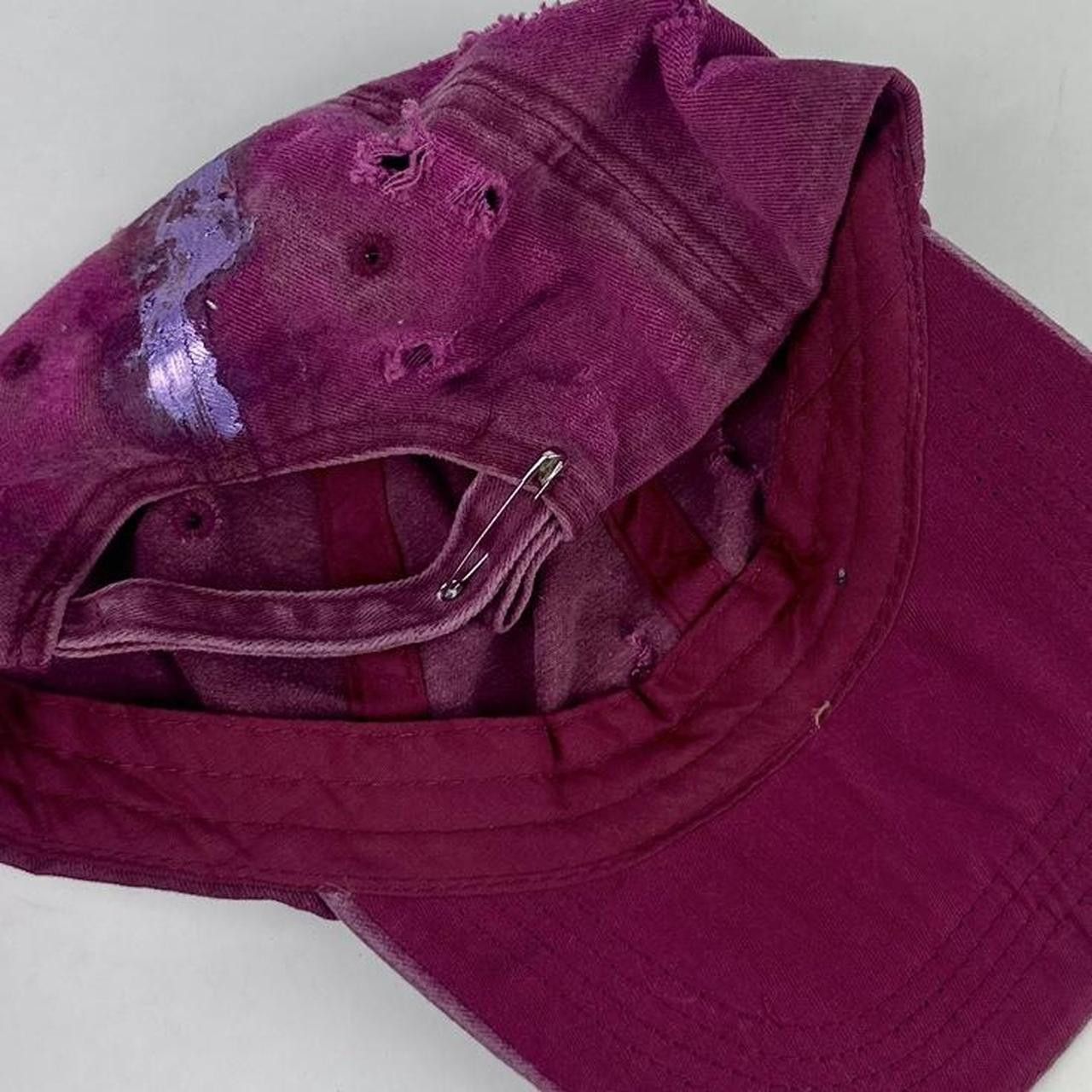 Other ASTROBOI* 'Mars' Red & Lavender Distressed Grunge Hat Size ONE SIZE - 5 Thumbnail