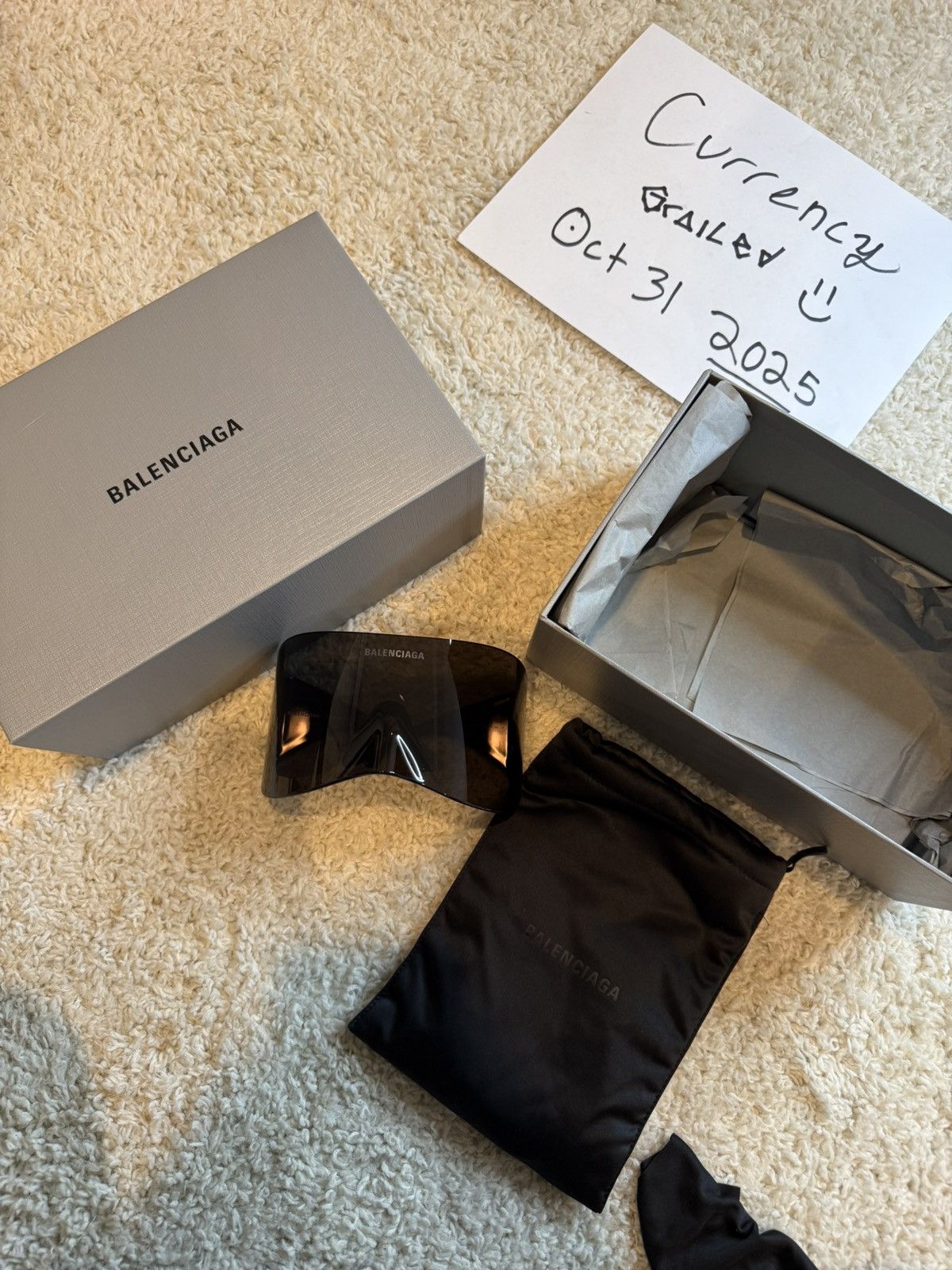 Balenciaga Fall23 Rectangle Mask Sunglasses