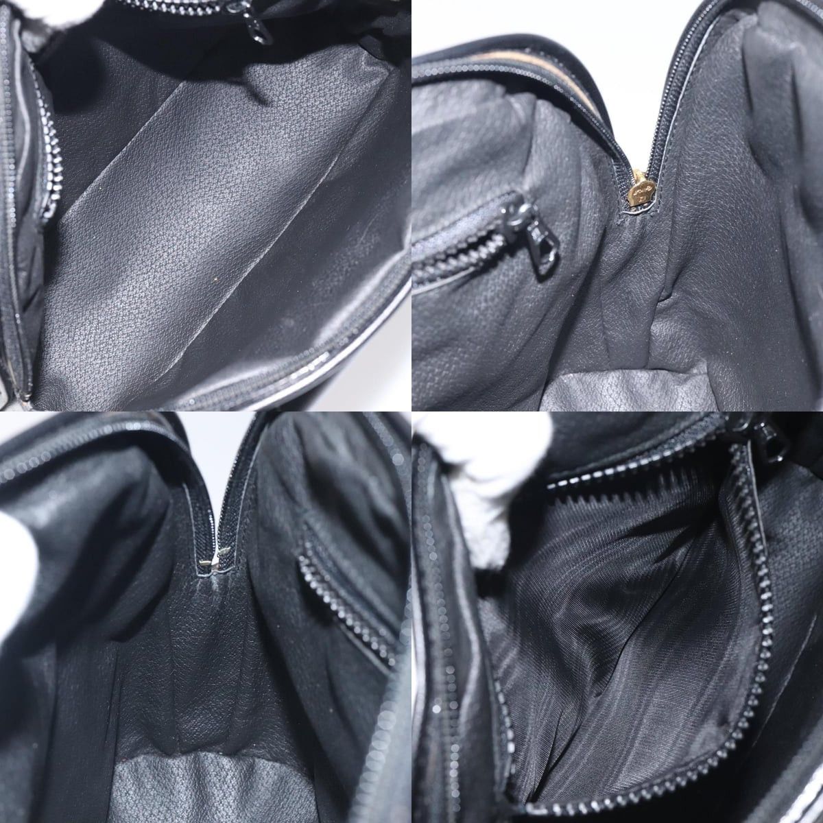 Celine CELINE Hand Bag Leather Black Gold Size ONE SIZE - 12 Thumbnail