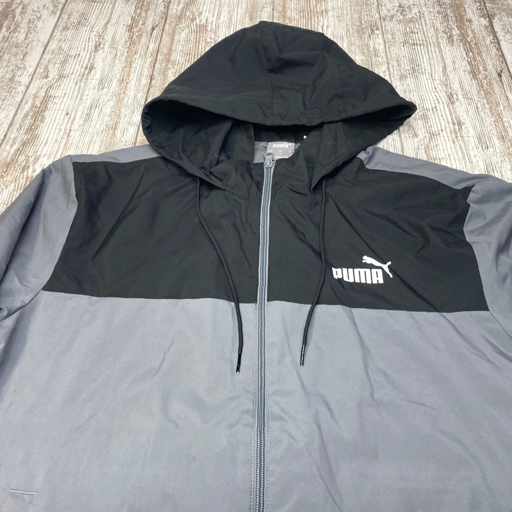 Puma Puma Windbreaker Hoodie Jacket Men's Large Full Pockets Long Sleeve 7423 Size US L / EU 52-54 / 3 - 5 Thumbnail