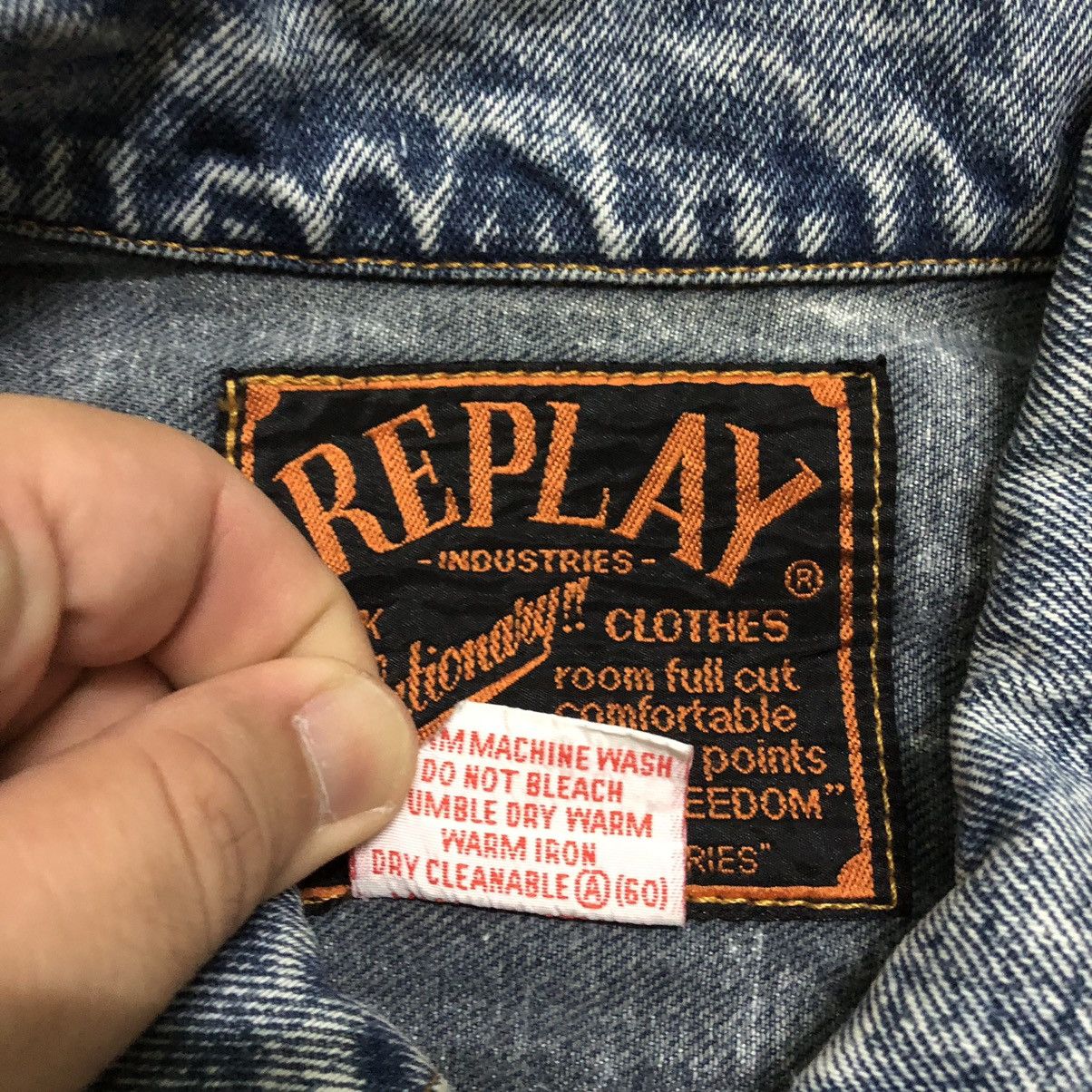 Replay × Vintage Rare Faded Vintage Replay Stone Washed Denim Jacket Size US XL / EU 56 / 4 - 13 Thumbnail