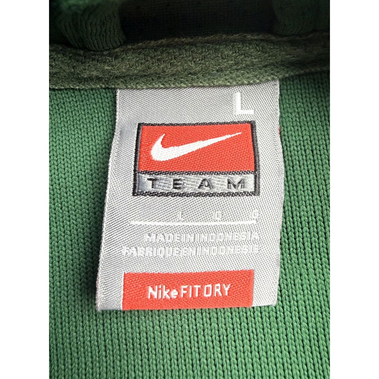Nike Nike FIT DRY Track Jacket Mens Large Green Full Zip Colorblock Athletic Size US L / EU 52-54 / 3 - 3 Thumbnail