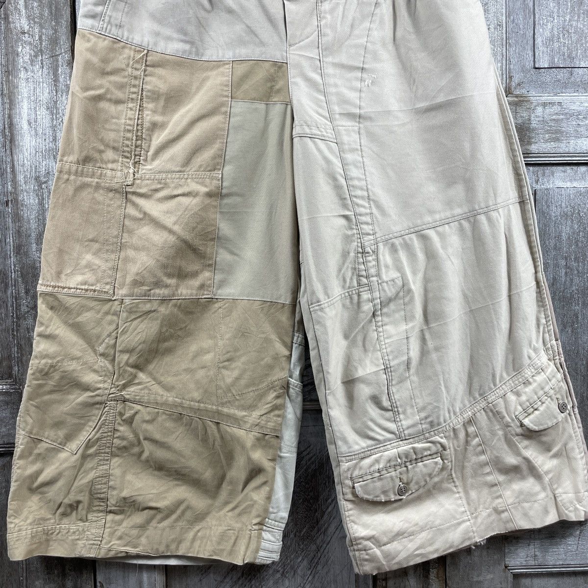 Needles Needles Tactical Patchwork Wide Leg Baggy Pants Size US 34 / EU 50 - 3 Thumbnail