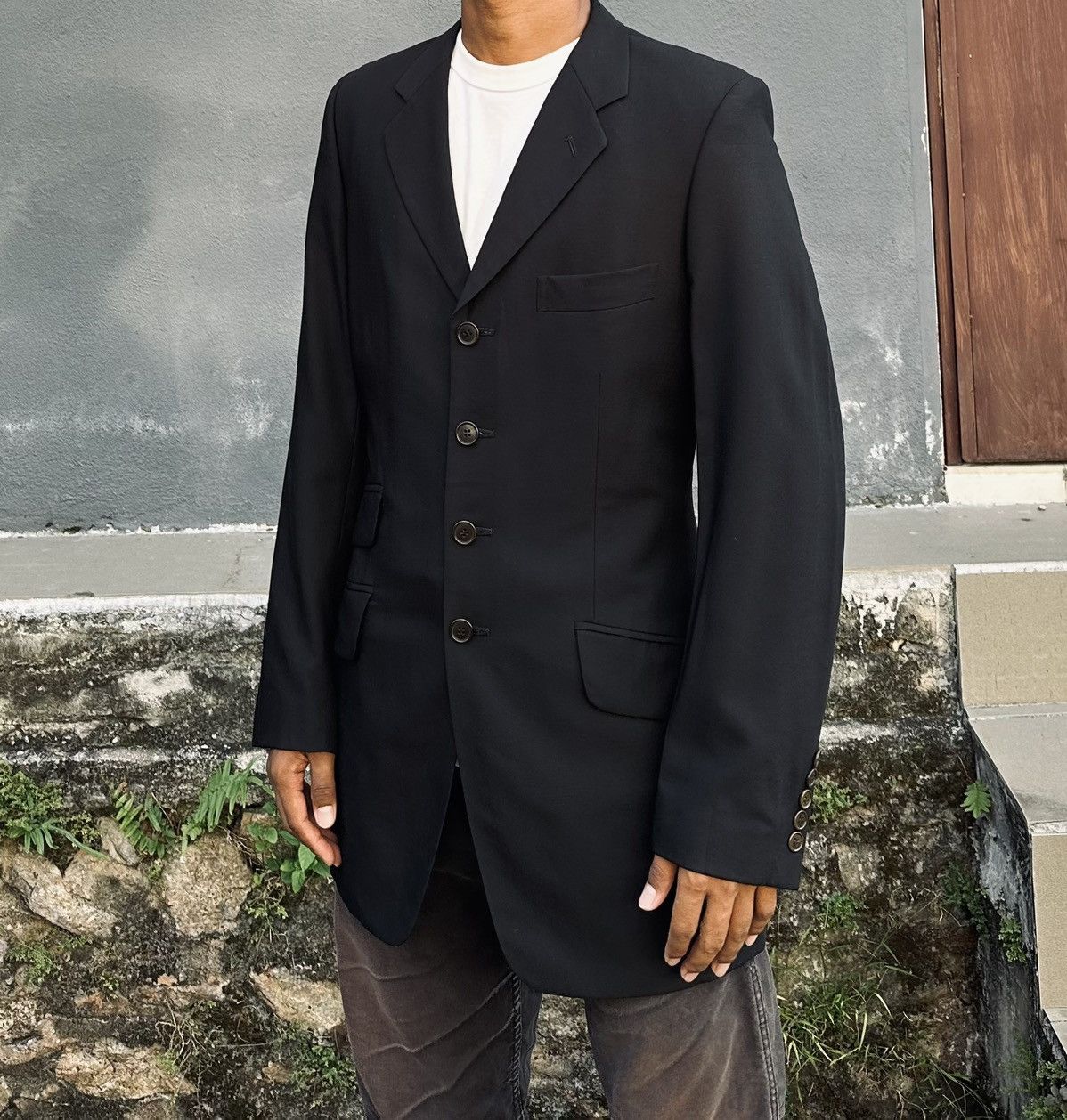 Paul Smith Paul Smith Tailored 4 Button Black Blazer Jacket Size US M / EU 48-50 / 2 - 4 Thumbnail