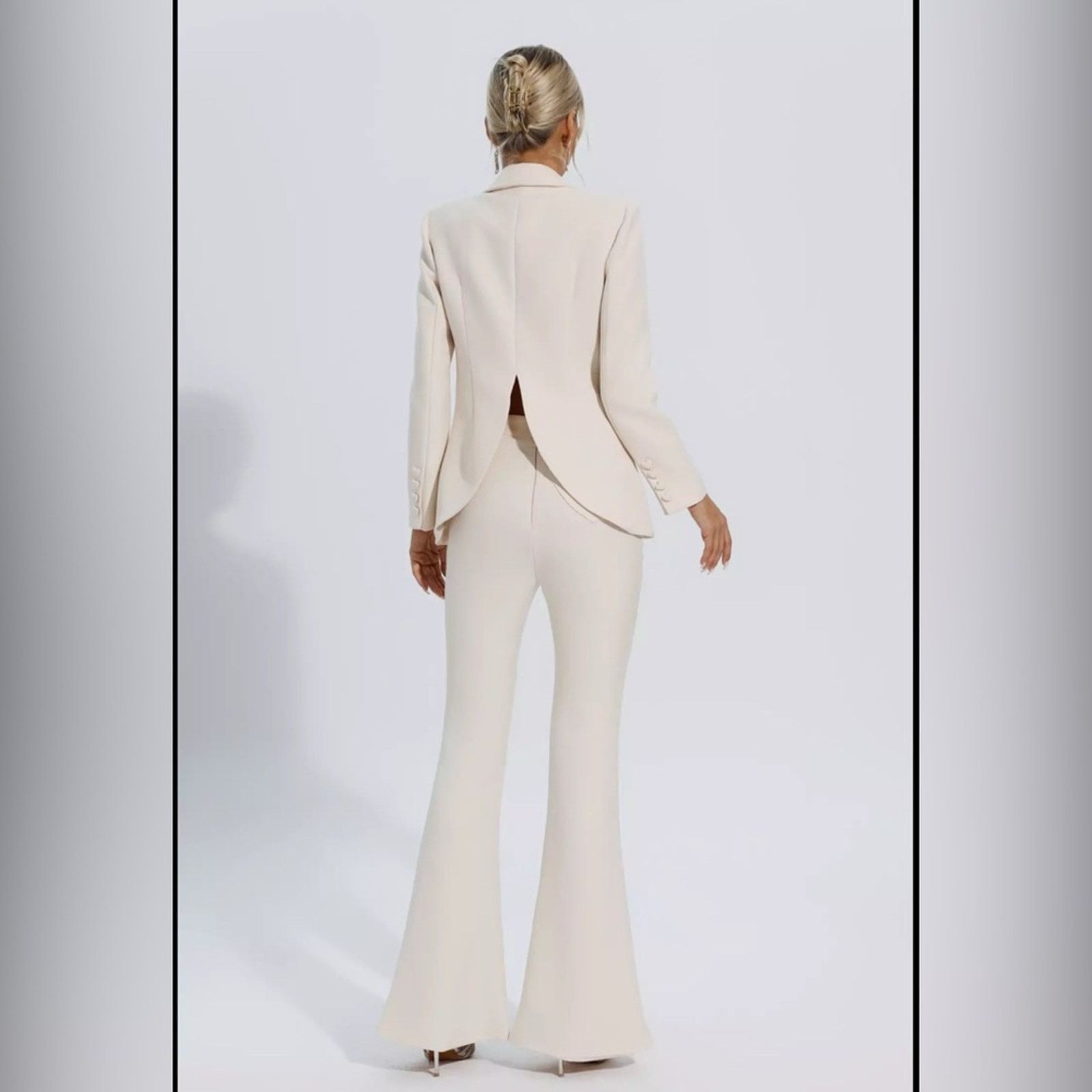 Other Chic Cream Women's Pantsuit size S Size S / US 4 / IT 40 - 2 Thumbnail