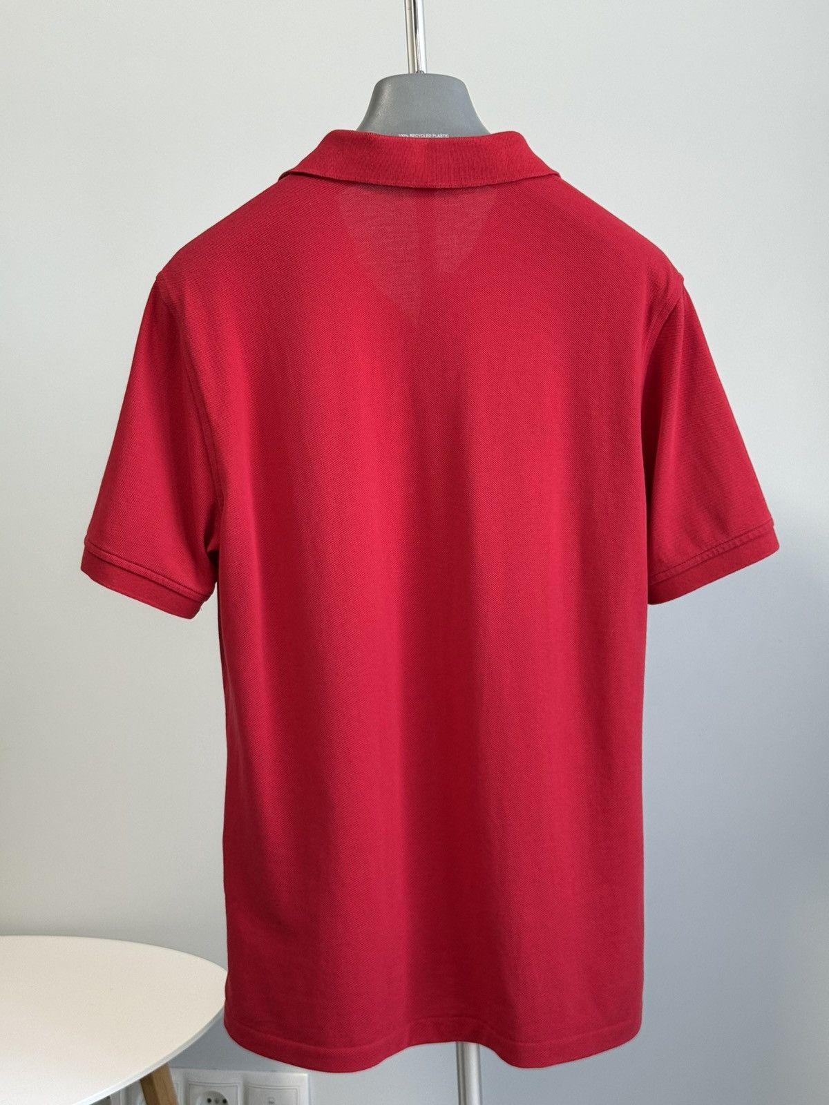 Burberry Burberry Label Men Embroidery Logo Polo Tee Red Size US L / EU 52-54 / 3 - 5 Thumbnail