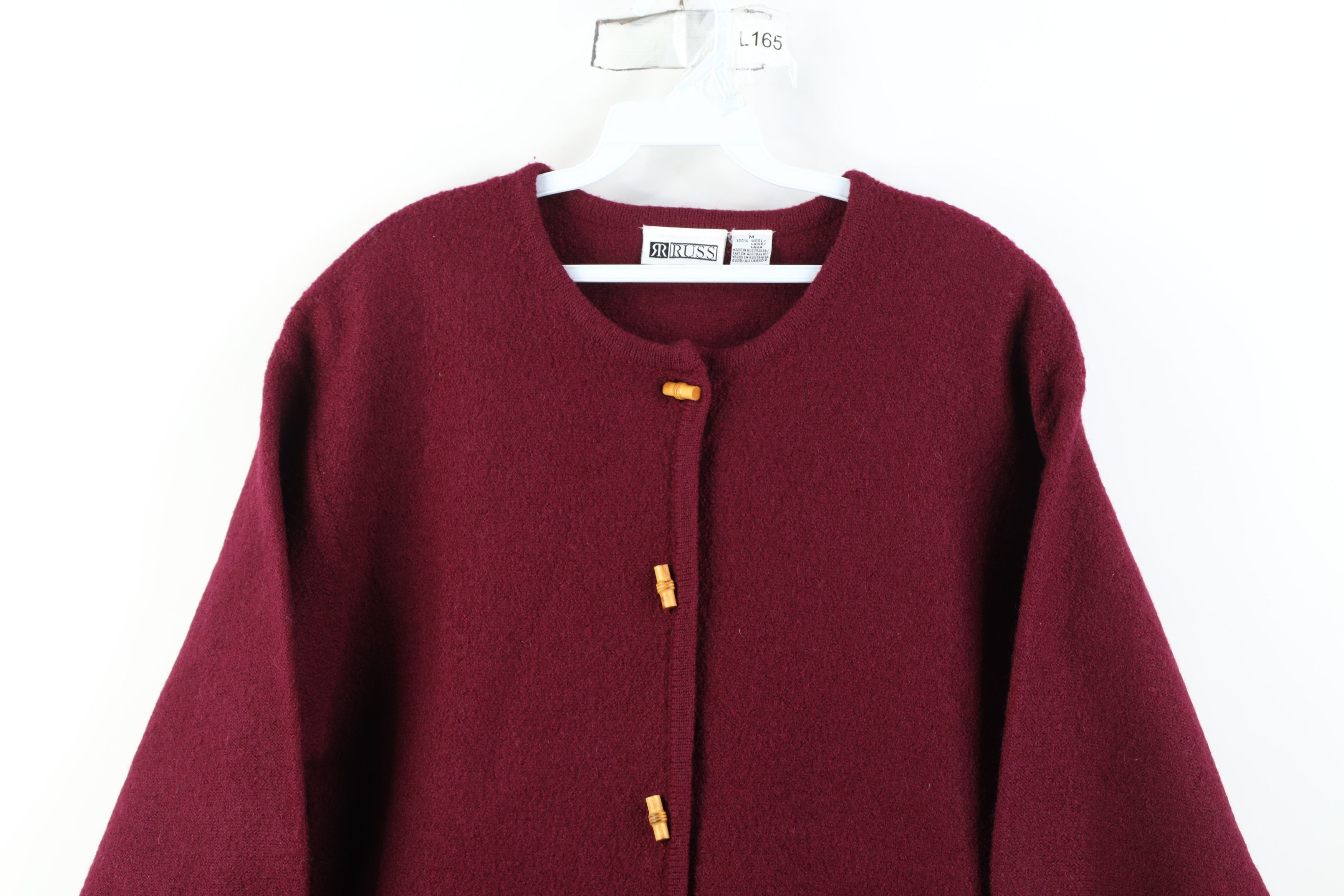 Vintage Vintage 90s Streetwear Wool Toggle Button Cardigan Sweater Size M / US 6-8 / IT 42-44 - 2 Thumbnail