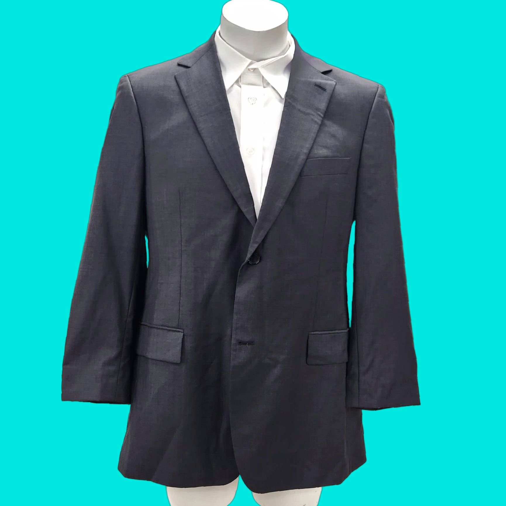 Hugo Boss VTG Hugo Boss Jacket Blazer Men 42R Wool Black Lined 2 Button Closure USA Shirt? Size 42R - 1 Thumbnail