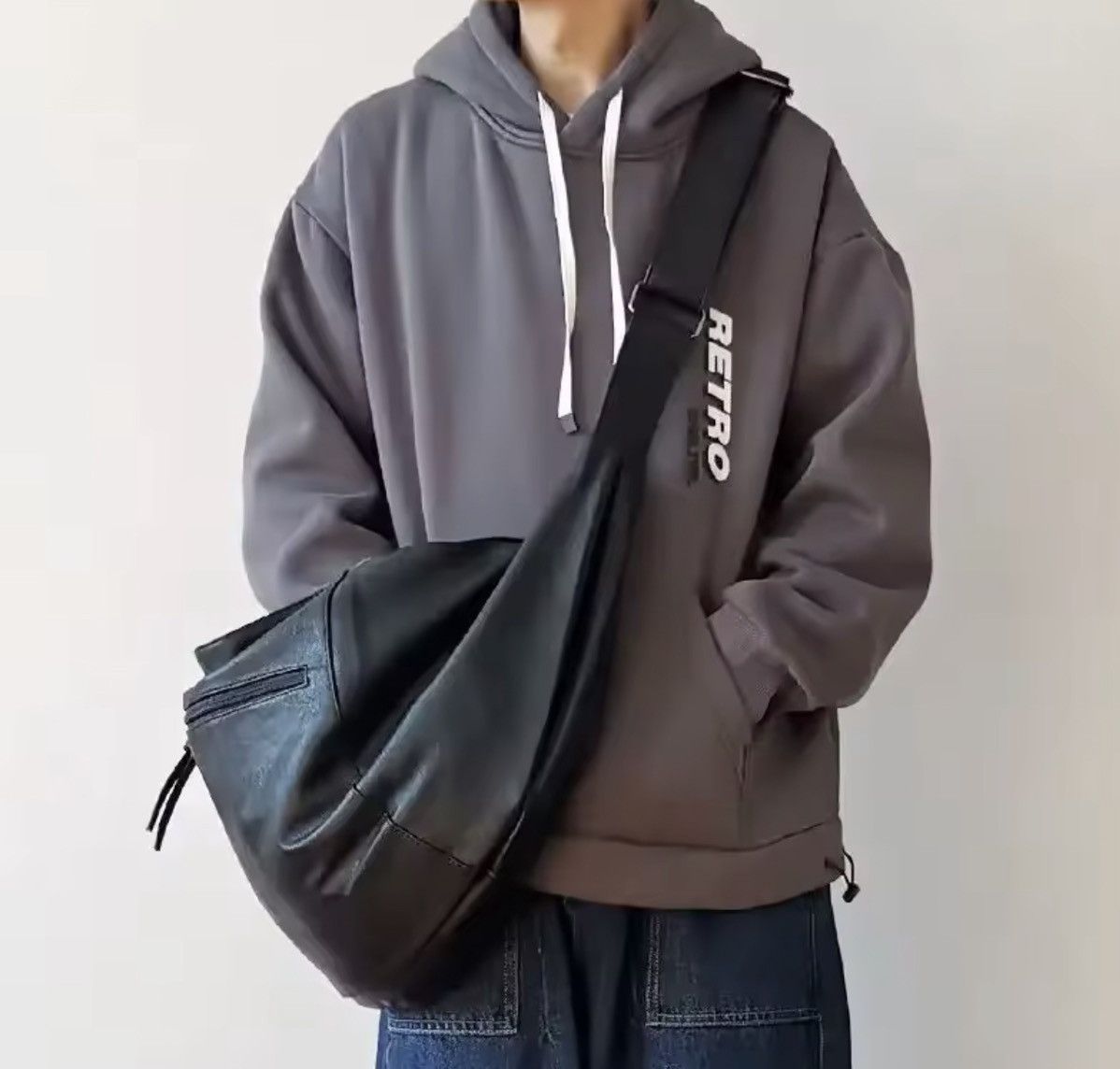 Japanese Brand Causal Large Capacity PU Soft Leather Bag Size ONE SIZE - 3 Thumbnail