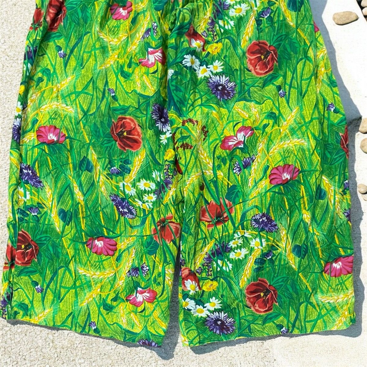 Kenzo × Vintage Rare Kenzo floral vintage 90s pants Y2K flowers nature light Size 30" / US 8 / IT 44 - 4 Thumbnail