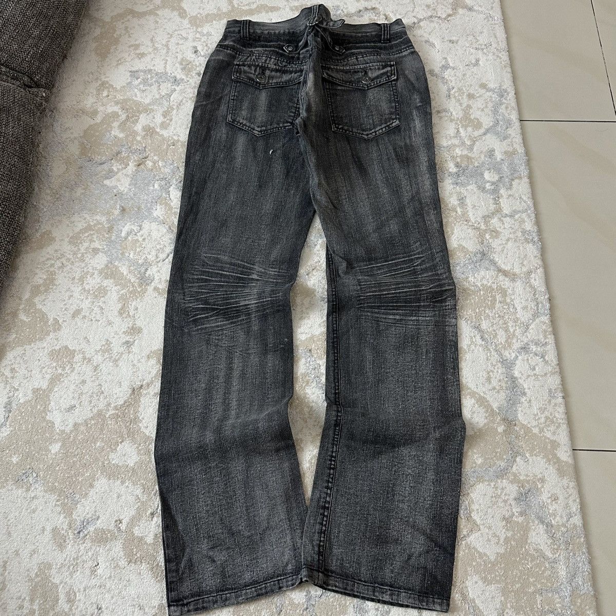 In The Attic rare 00s In The Attic Japanese Archive Faded Black Denim Size US 34 / EU 50 - 4 Thumbnail