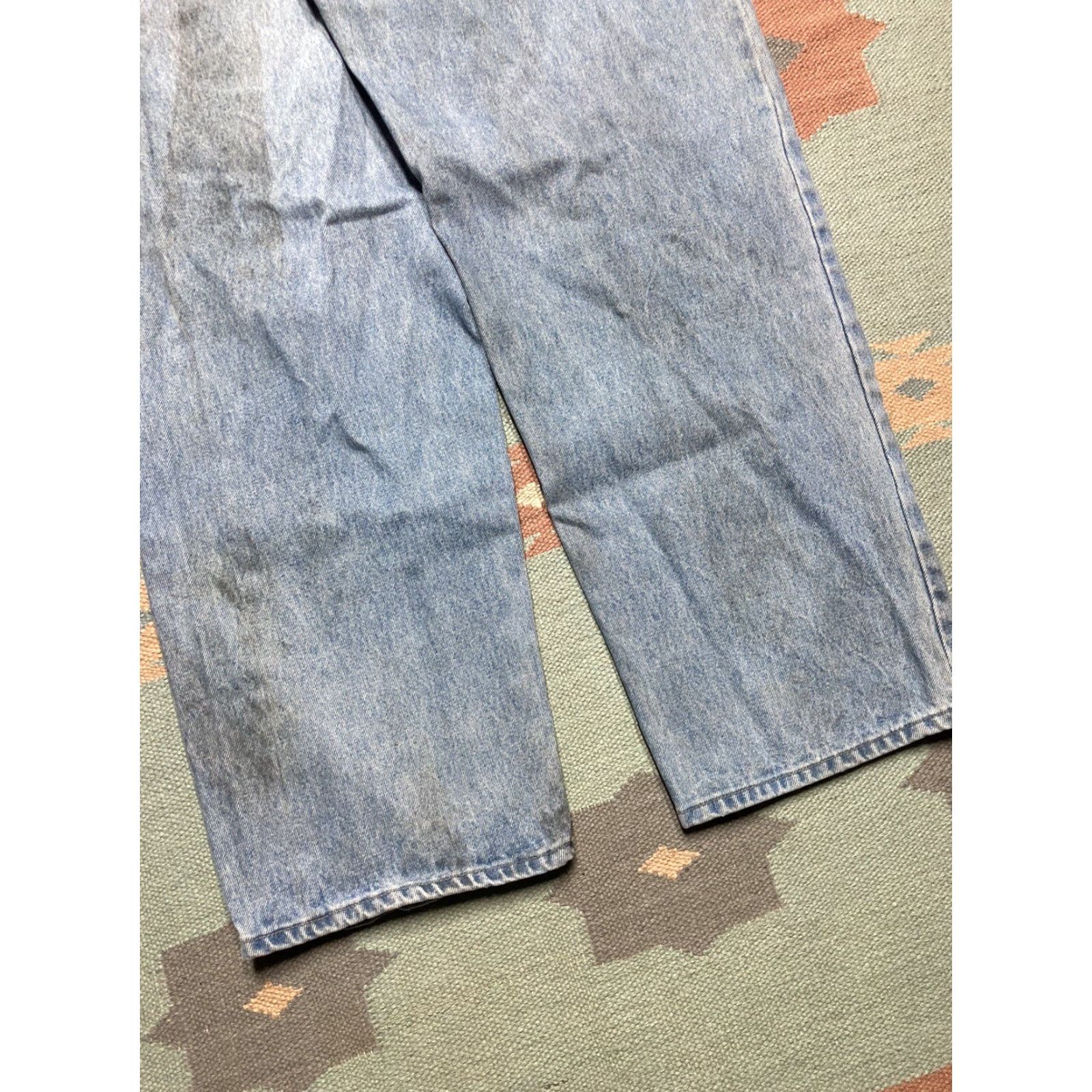 Vintage VINTAGE Culture Jeans Men 36x31 Blue Distressed Wide-Leg Grunge Skater 90s 2000s Jeans Size US 36 / EU 52 - 3 Thumbnail