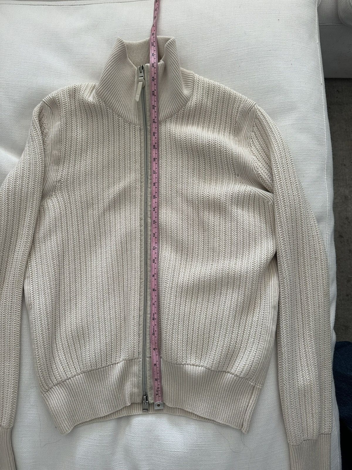 Tom Ford TOM FORD Cashmere Wool Zip Cardigan Leather Trim Size US S / EU 44-46 / 1 - 10 Thumbnail