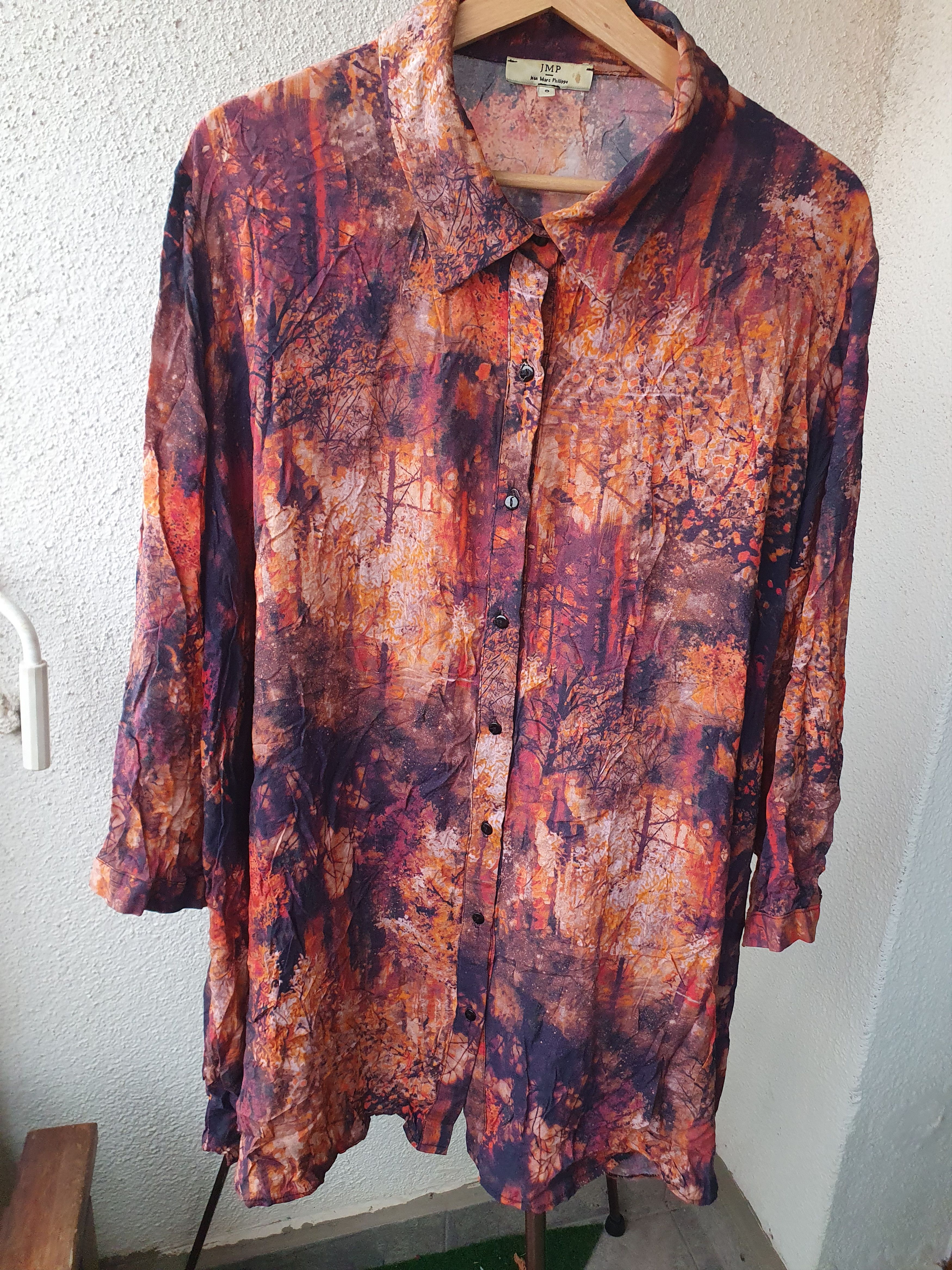 Other Jean Marc Philippe JMP Button Front Tunic Over Shirt Top 8 Size M / US 6-8 / IT 42-44 - 5 Thumbnail