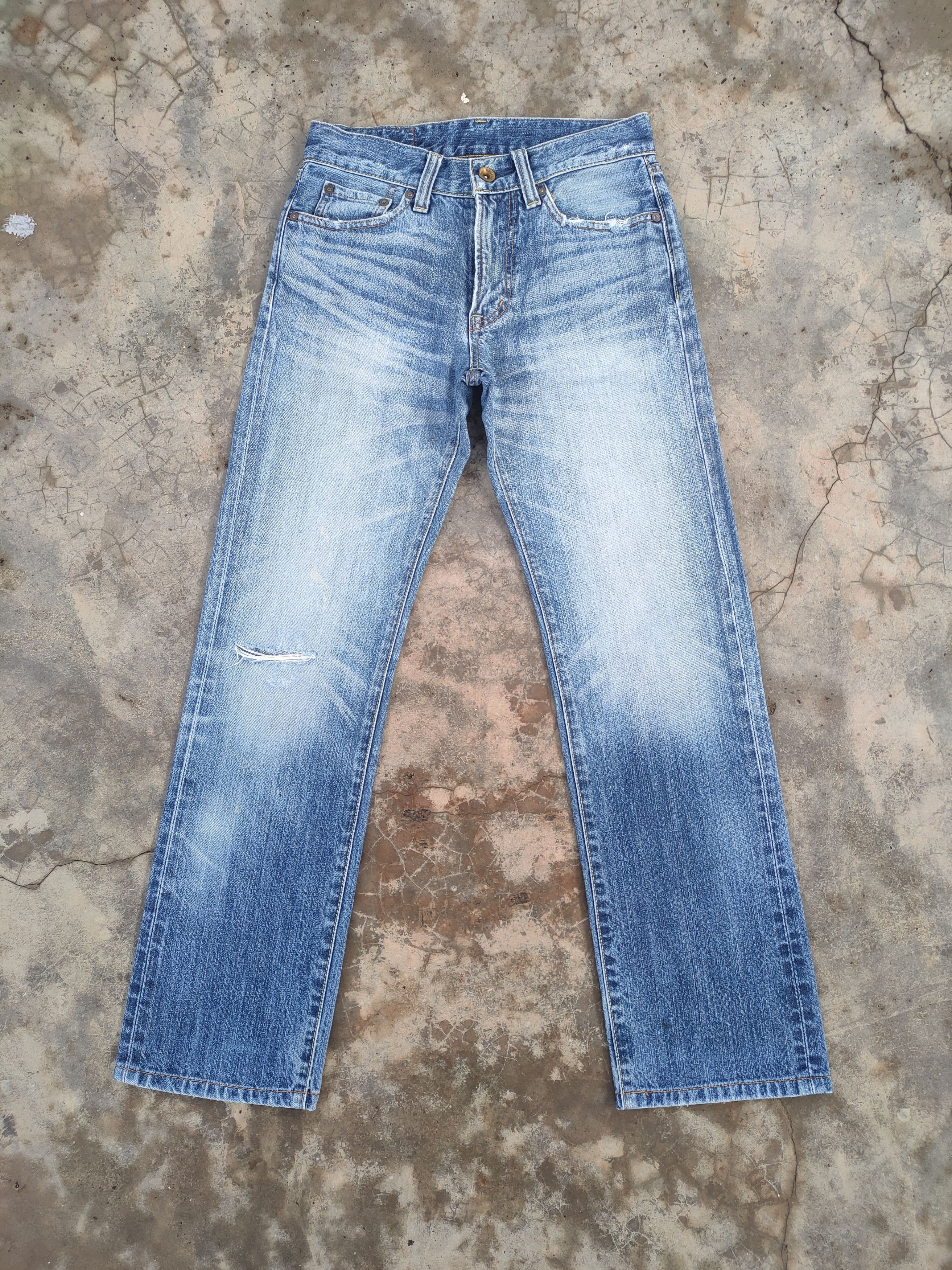 Japanese Brand vintage japanese uj faded jeans denim pants Size US 29 - 2 Thumbnail