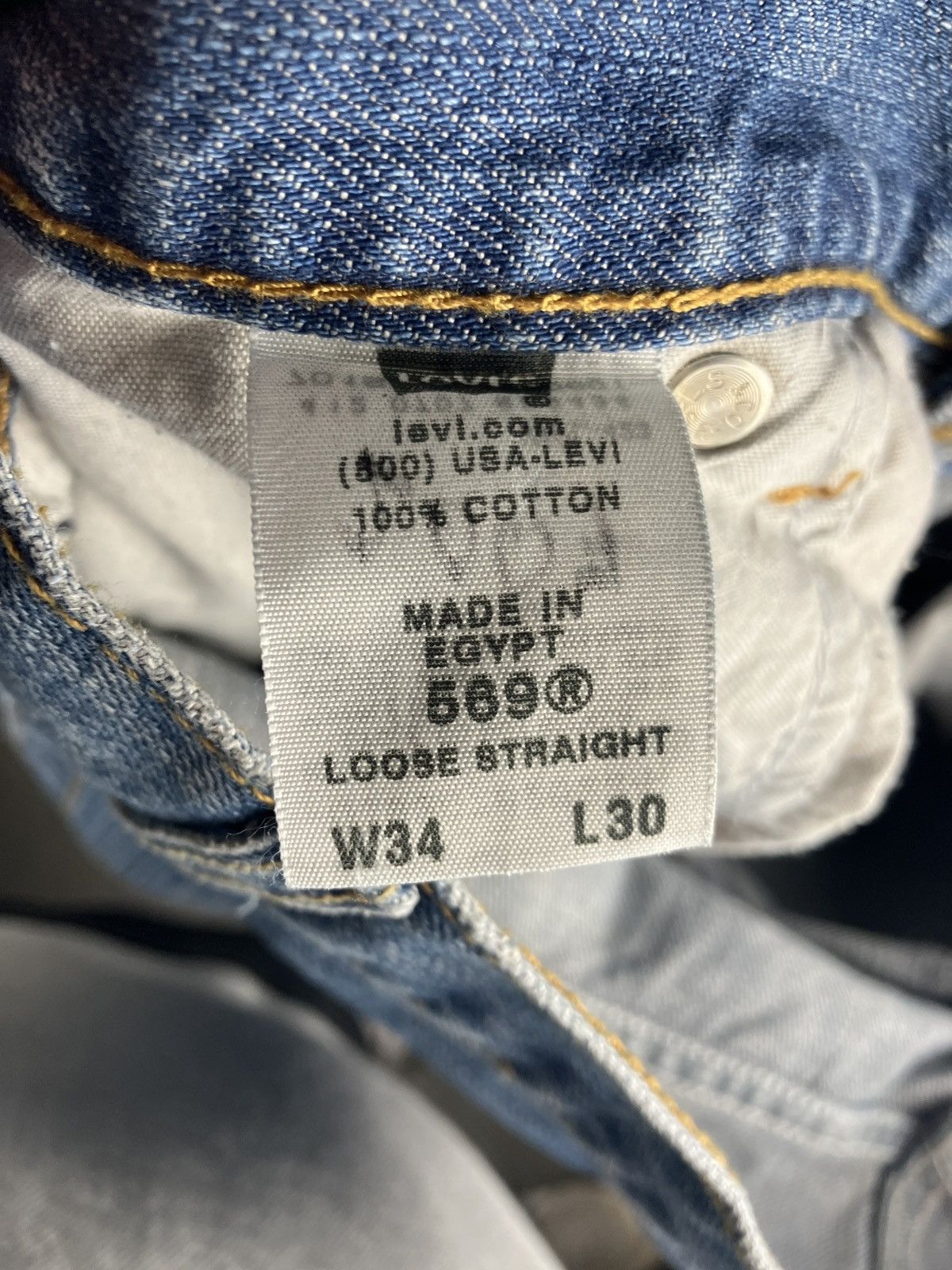 Levi's × Vintage Vintage Levi’s 569 34x29 Loose Fit Jeans Y2K Size US 34 / EU 50 - 5 Thumbnail