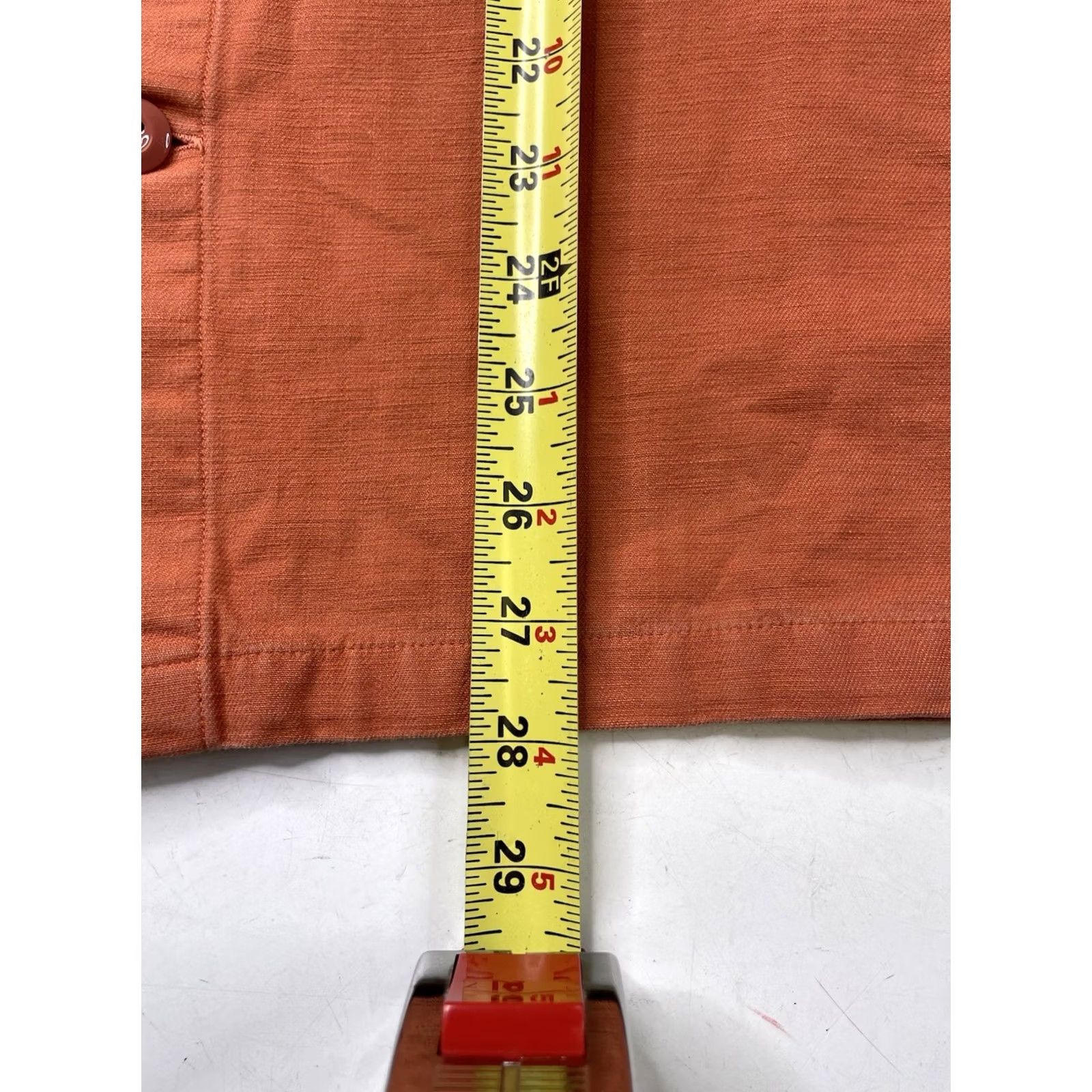 Wallace & Barnes VINTAGE Wallace & Barnes J Crew Orange Twill Button-Up Long-Sleeve Shirt AU774 Men Small Size US S / EU 44-46 / 1 - 5 Thumbnail