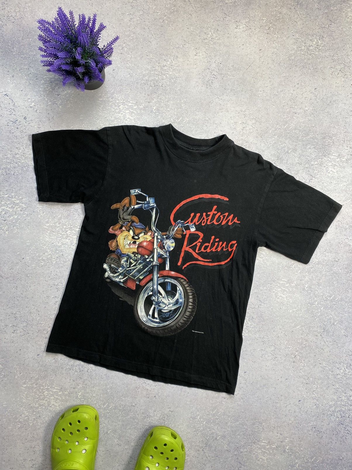 Anime × Vintage Vintage Looney Tunes Black T-shirt 2000s Size Small Big Logo Size US S / EU 44-46 / 1 - 1 Thumbnail