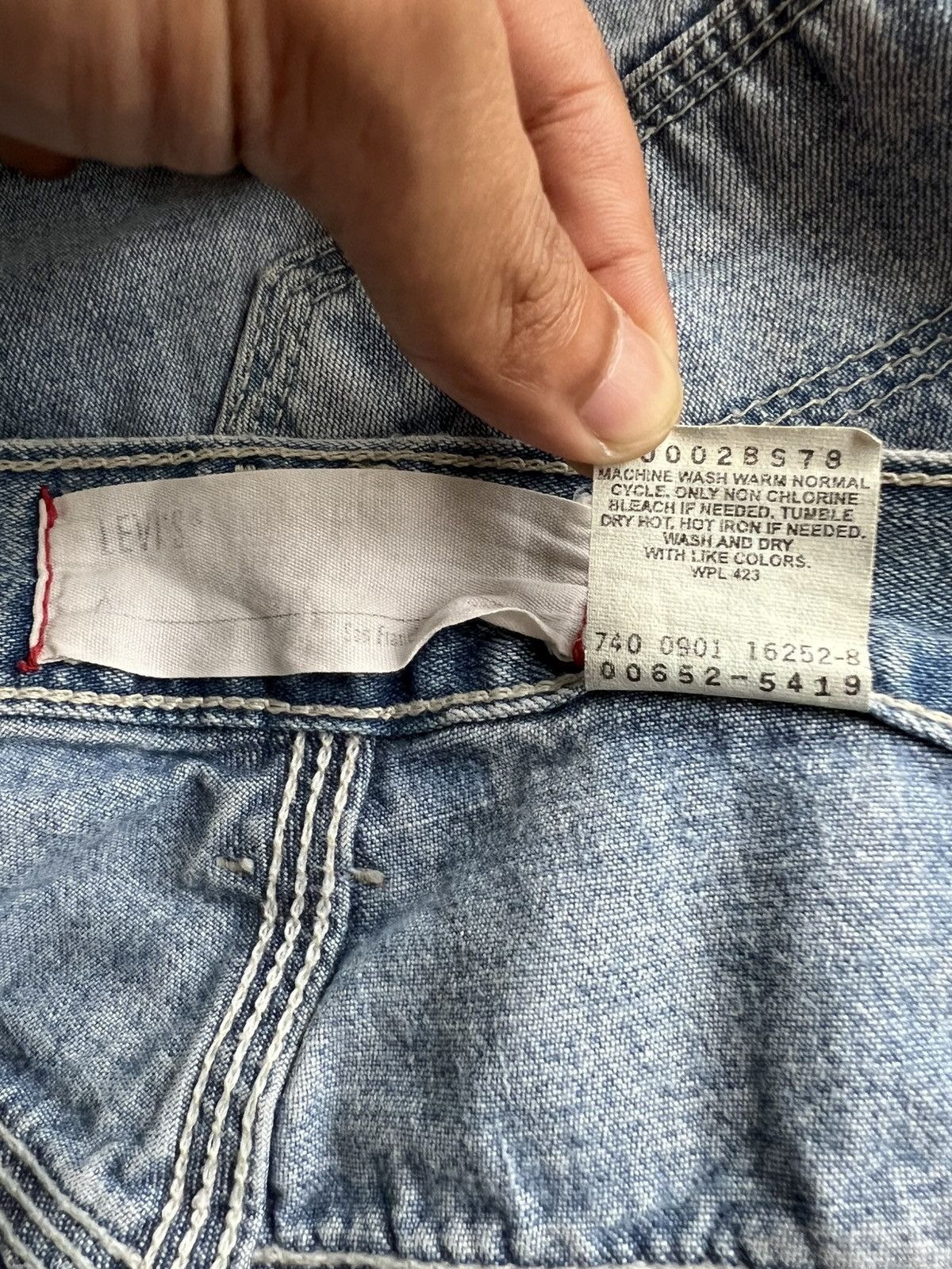 JNCO × Levi's Vintage Clothing × Vintage Y2K Levis Silvertab Super Baggy JNCO Style Jeans Denim Size US 36 / EU 52 - 11 Thumbnail