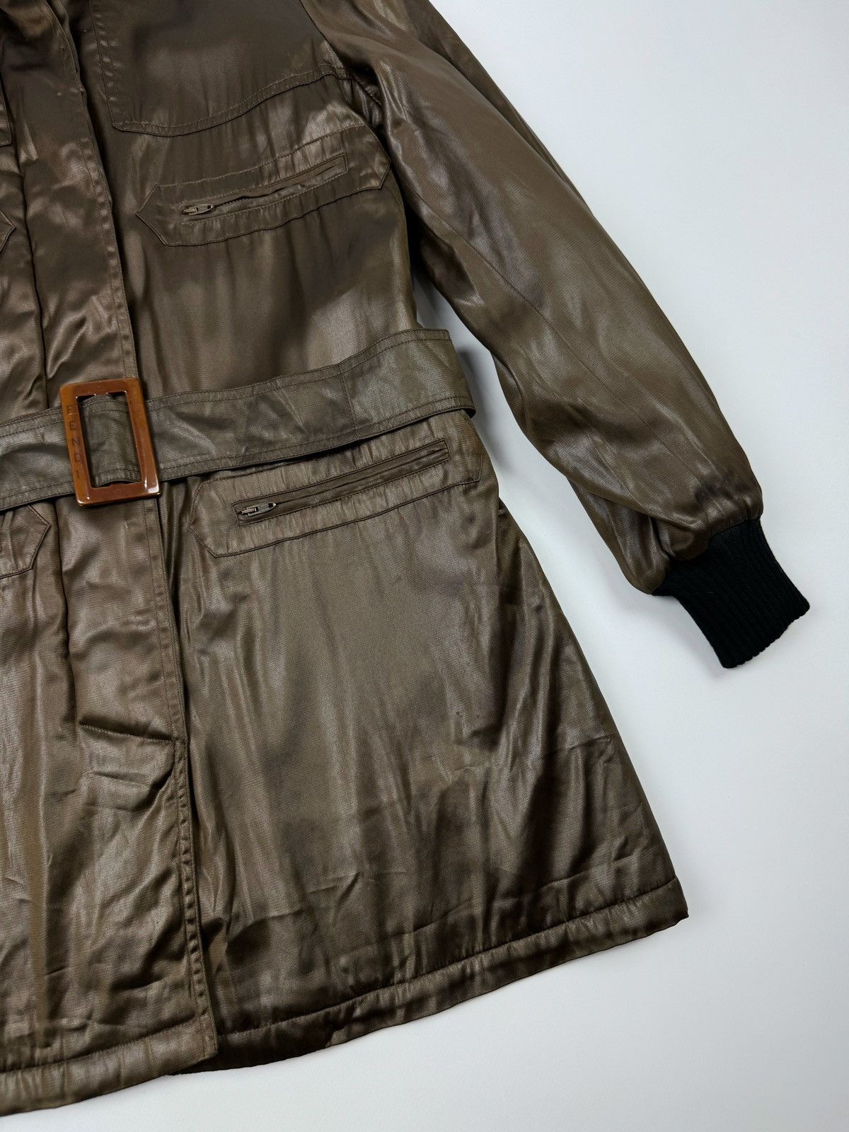 Fendi 1990’s Vintage Fendi 365 Midi Coat Made in Italy Size M / US 6-8 / IT 42-44 - 8 Thumbnail