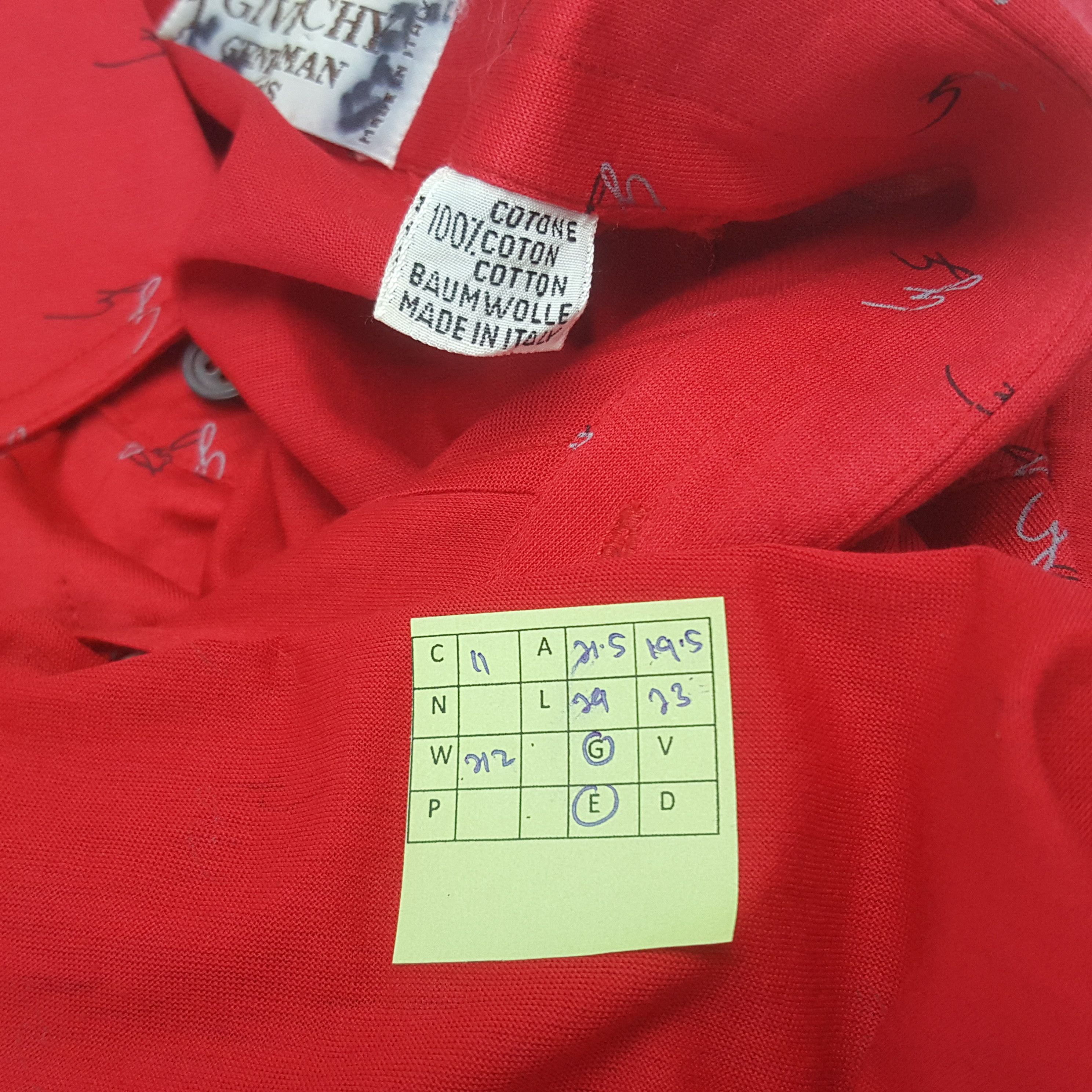 Givenchy Vintage Givenchy Italian Brand Shirt Button Up RR11 Size US L / EU 52-54 / 3 - 7 Thumbnail