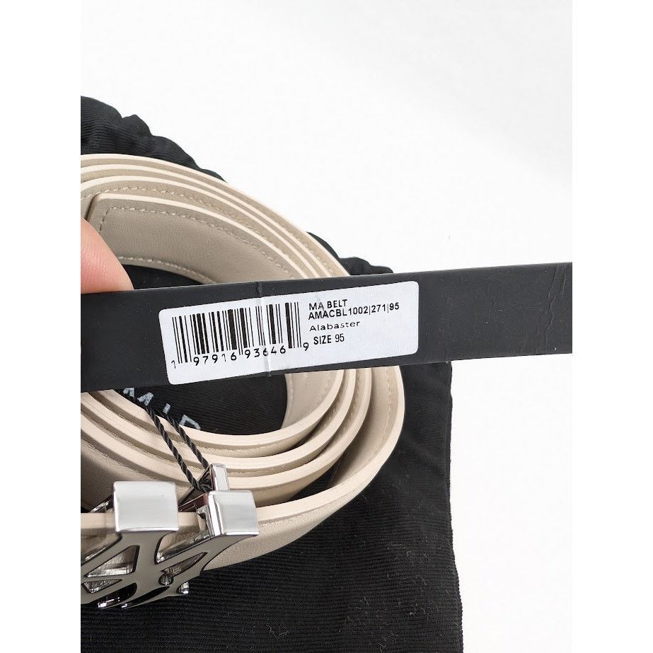 Amiri o1rshd1 Size:95 / MA Belt in Alabaster Size 38 - 11 Thumbnail