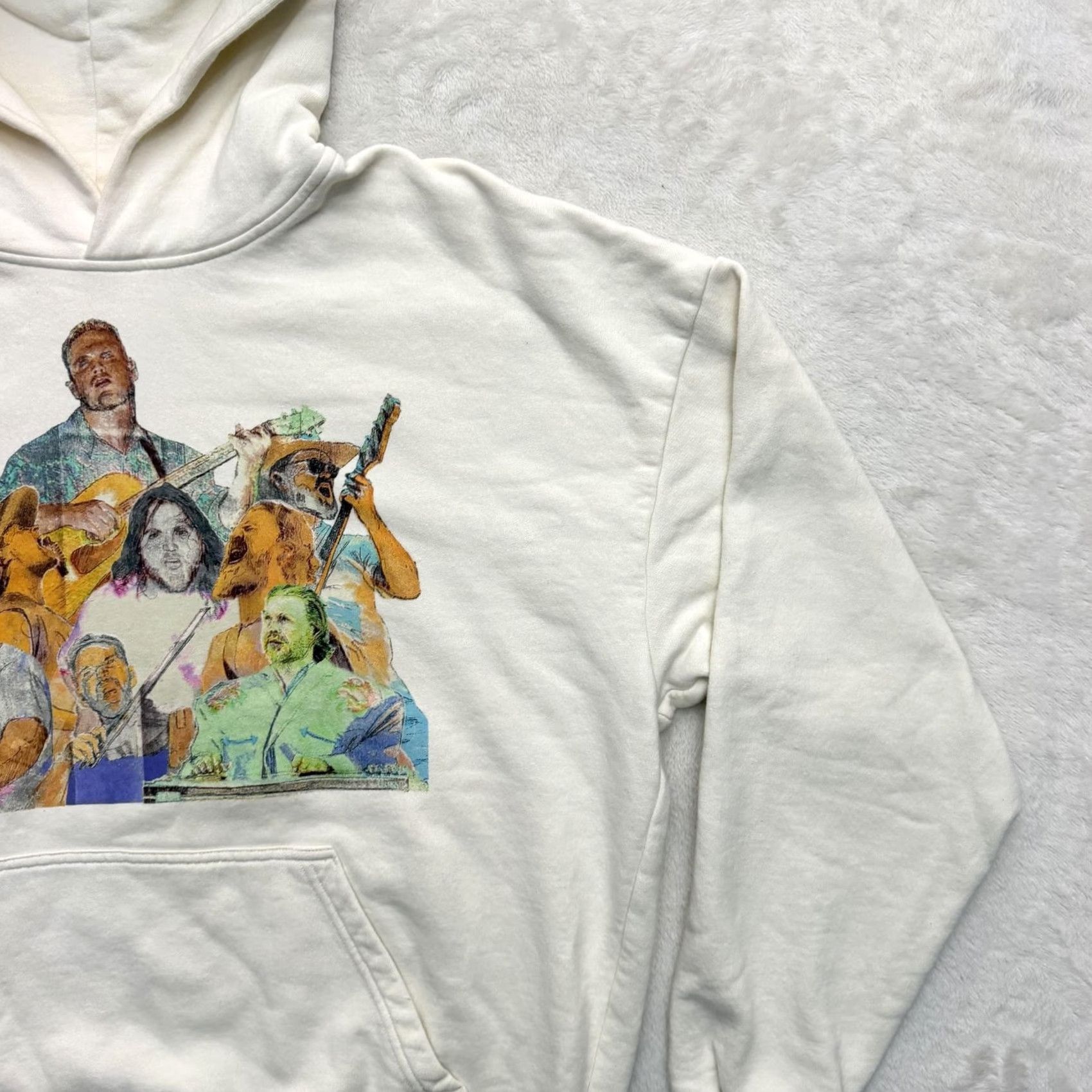 Vintage Zach Bryan Sweater Hoodie Mens Small White Quittin Time Tour Fleece Graphic Size US S / EU 44-46 / 1 - 4 Thumbnail