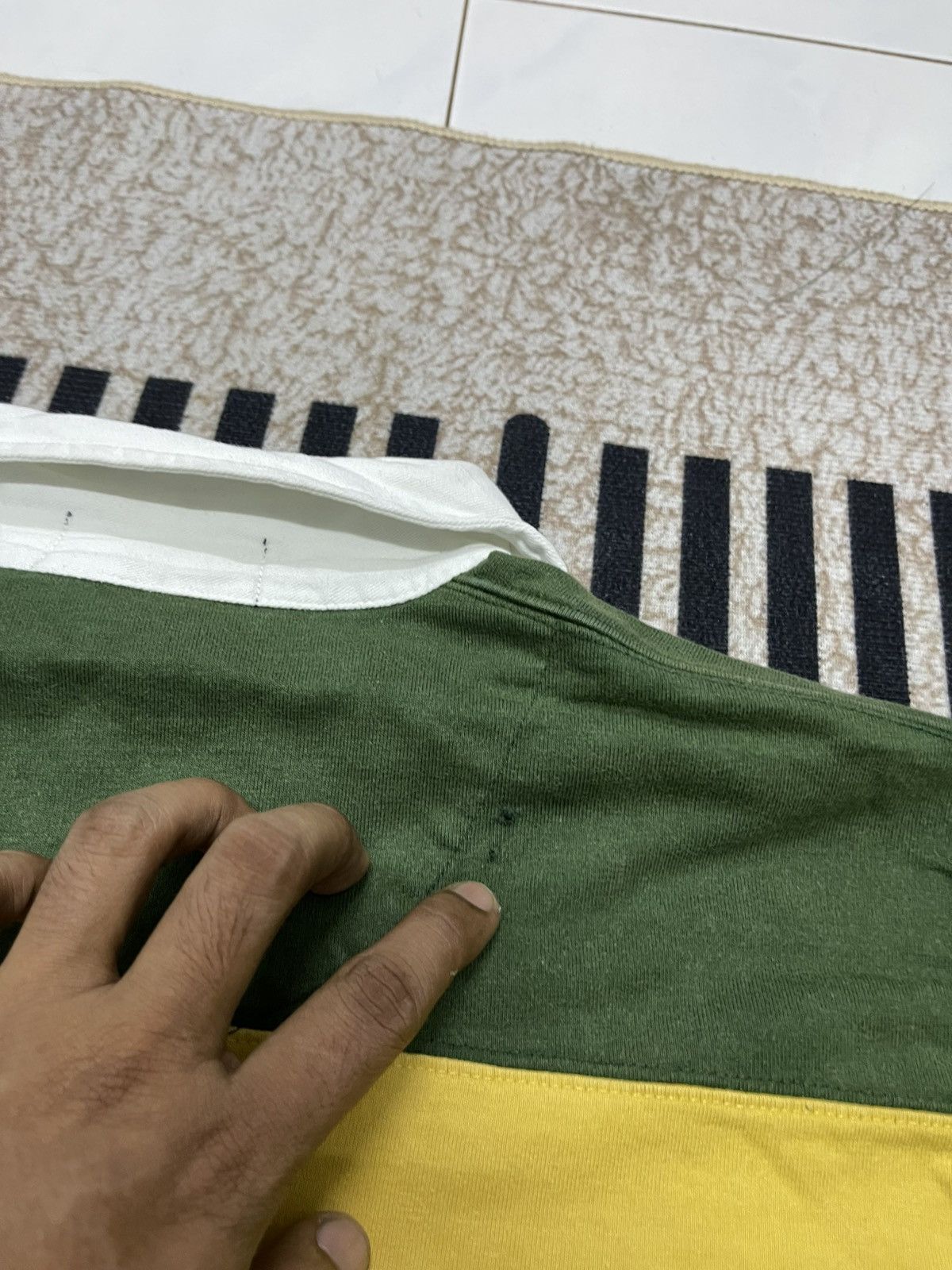 Polo Ralph Lauren 1990 POLO RALPH LAUREN STRIPES KANYE WEST STYLE POLO SHIRT Size US M / EU 48-50 / 2 - 20 Thumbnail