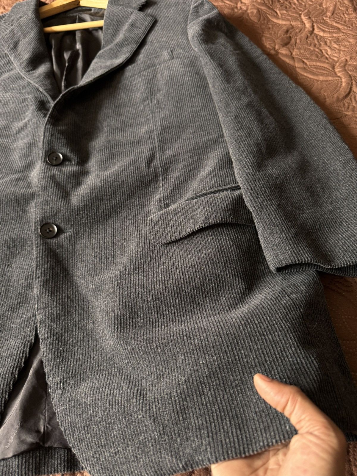 Burberry Vintage Burberry corduroy blazer wool jacket Size US L / EU 52-54 / 3 - 13 Thumbnail