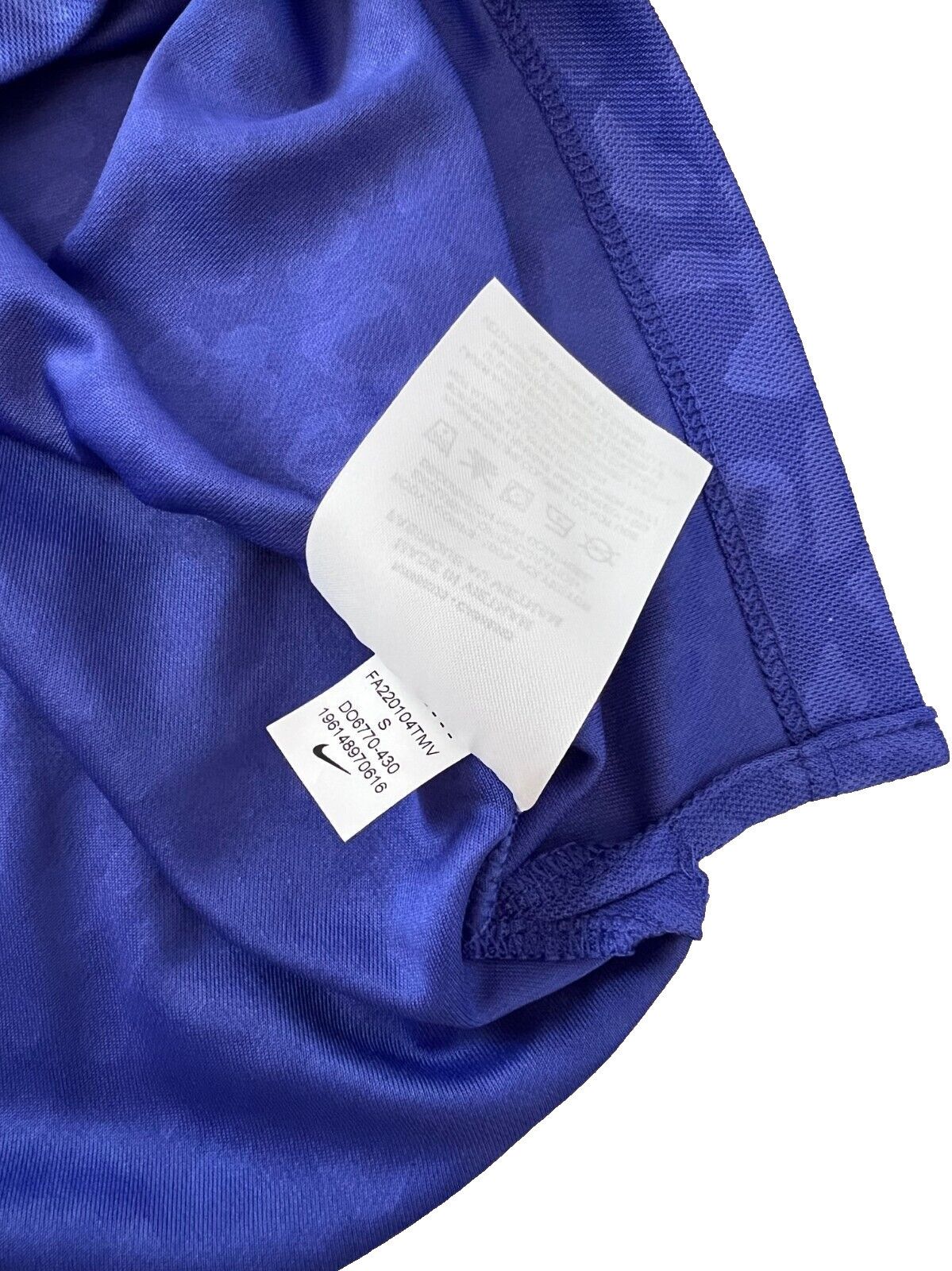 Nike Nike DO6770 430 Victory Sleeveless Golf Tank Blue ( S ) Size S / US 4 / IT 40 - 3 Thumbnail