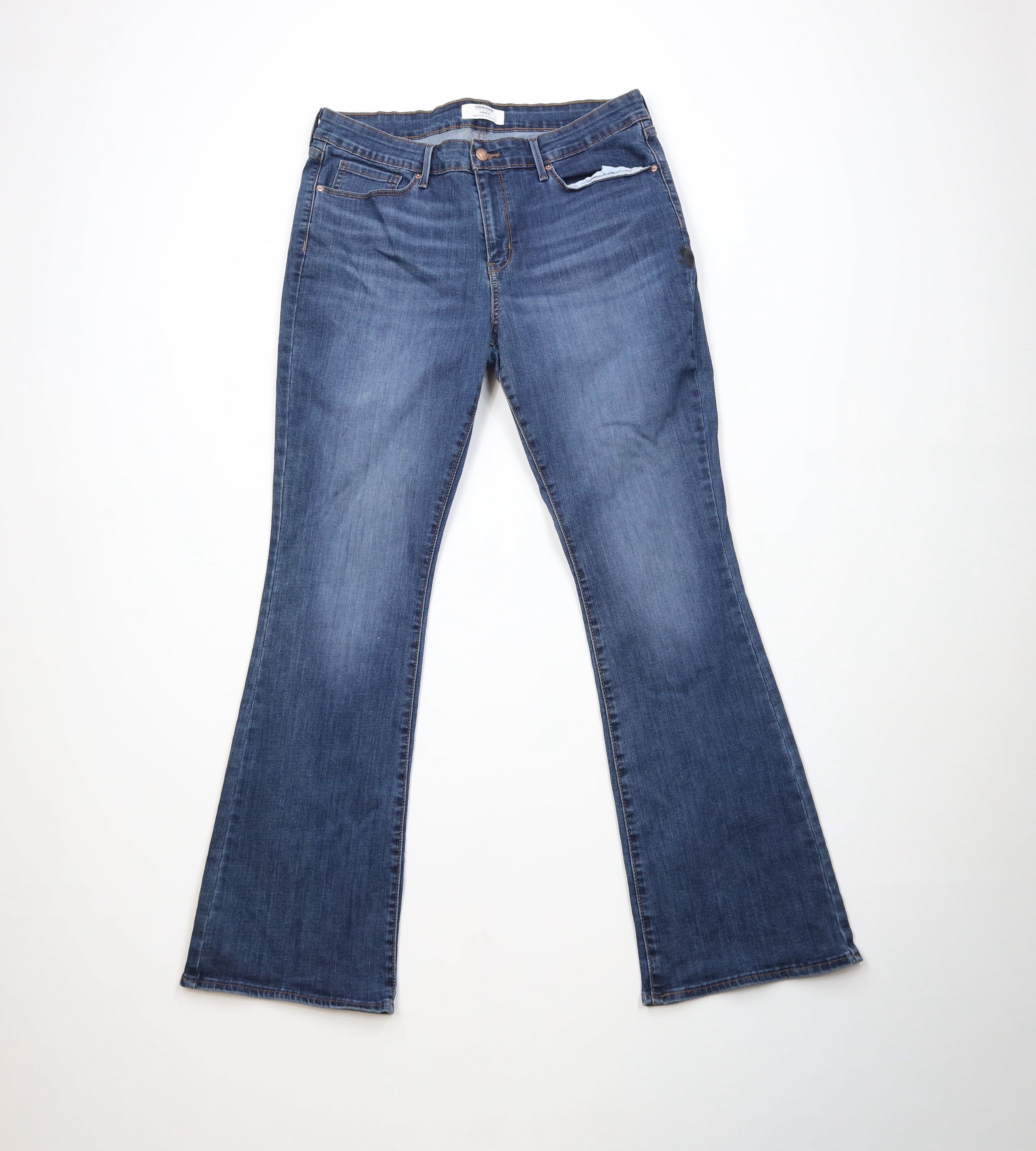 Levi's Vintage Y2K Levis Stretch Mid Rise Bootcut Denim Jeans Blue Size 38" / US 16 / IT 52 - 1 Thumbnail