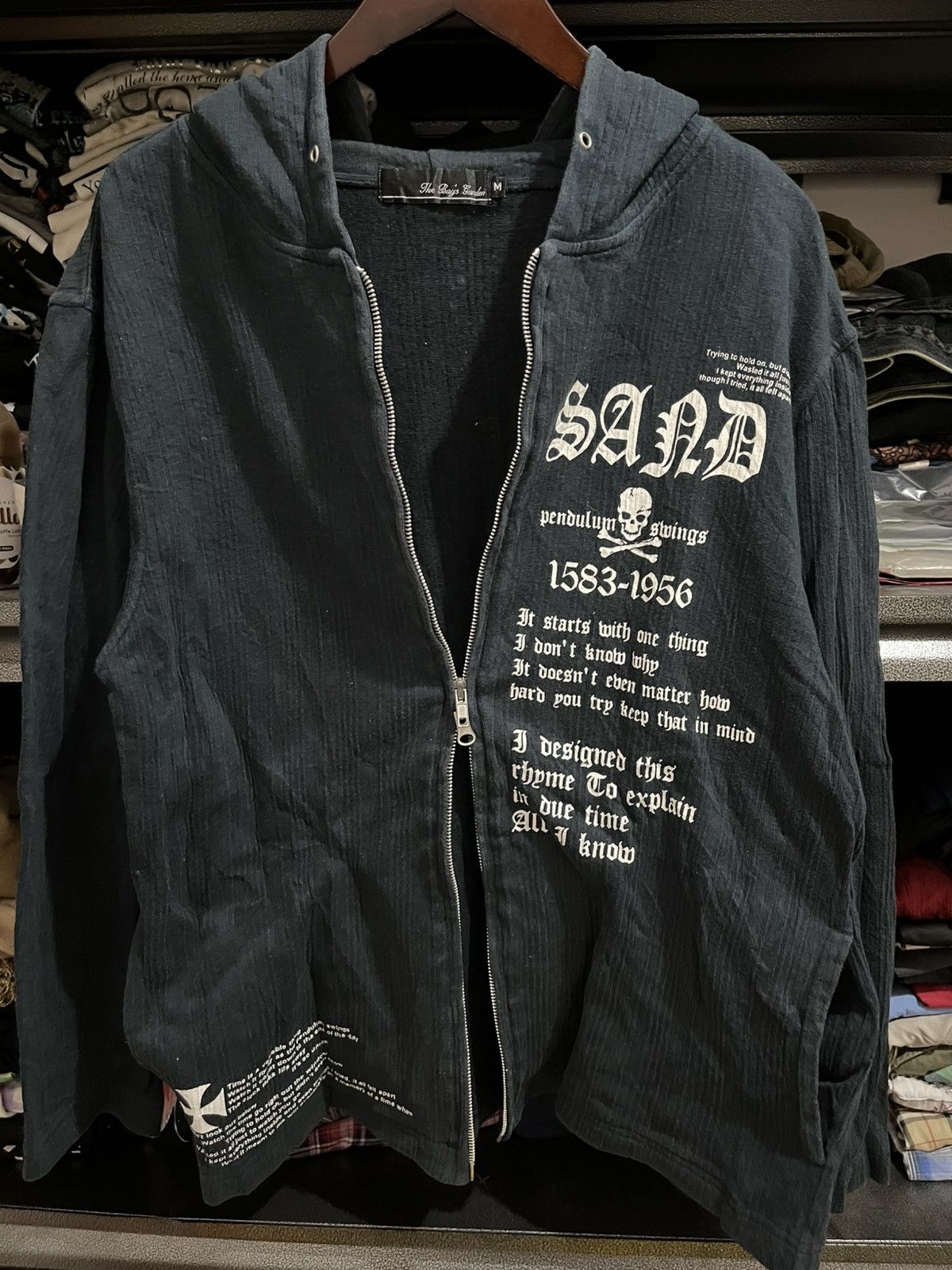 5351 POUR LES HOMMES 💸BINDINGOFFER💸The boys garden poem zip hoodie Size US M / EU 48-50 / 2 - 2 Thumbnail
