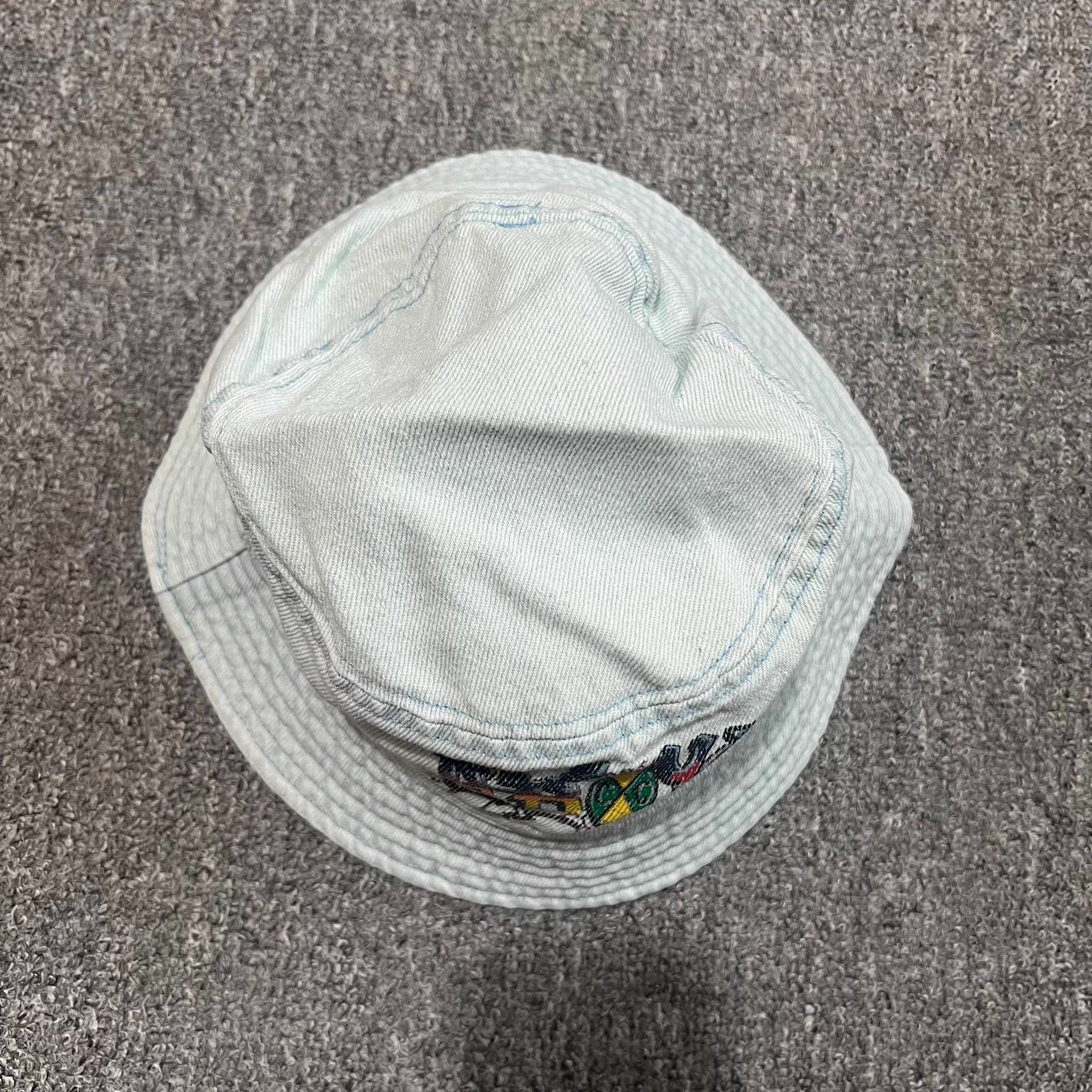 Cross Colours Cross Colours Washed Vintage Denim Bucket Hat Q7 Size ONE SIZE - 3 Thumbnail