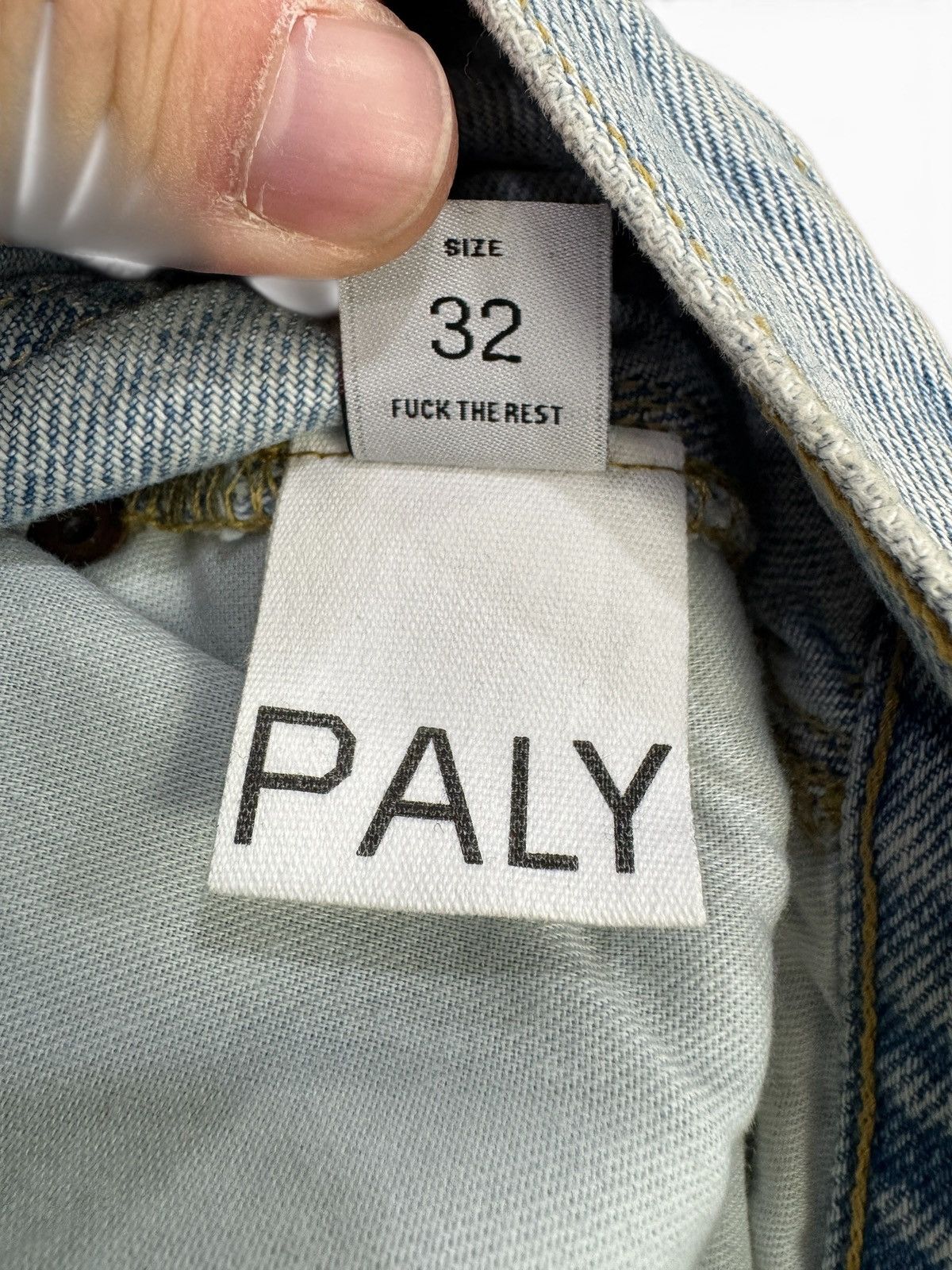 Paly Hollywood Paly Denim Busted Double Knee Pants Size US 32 / EU 48 - 11 Thumbnail