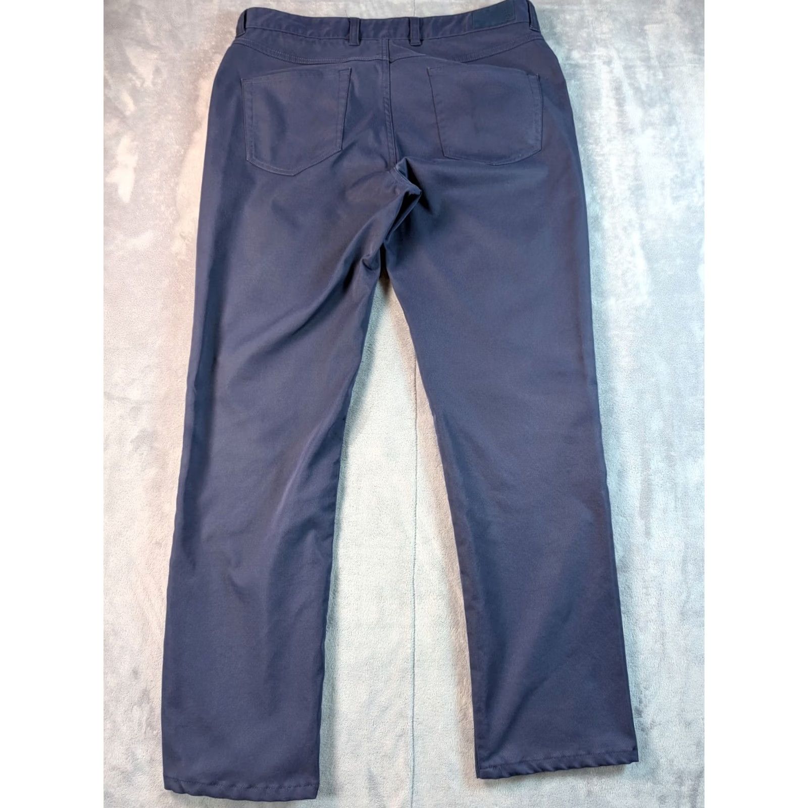 Peter Millar Peter Millar Pants Mens 34x32 Blue Eb66 Performance Chino Golf Casual Tech Sports Pants Mens Blue 34x32 Chino Straight 5-Pocket Regular/Adult Mens Size US 34 / EU 50 - 7 Thumbnail