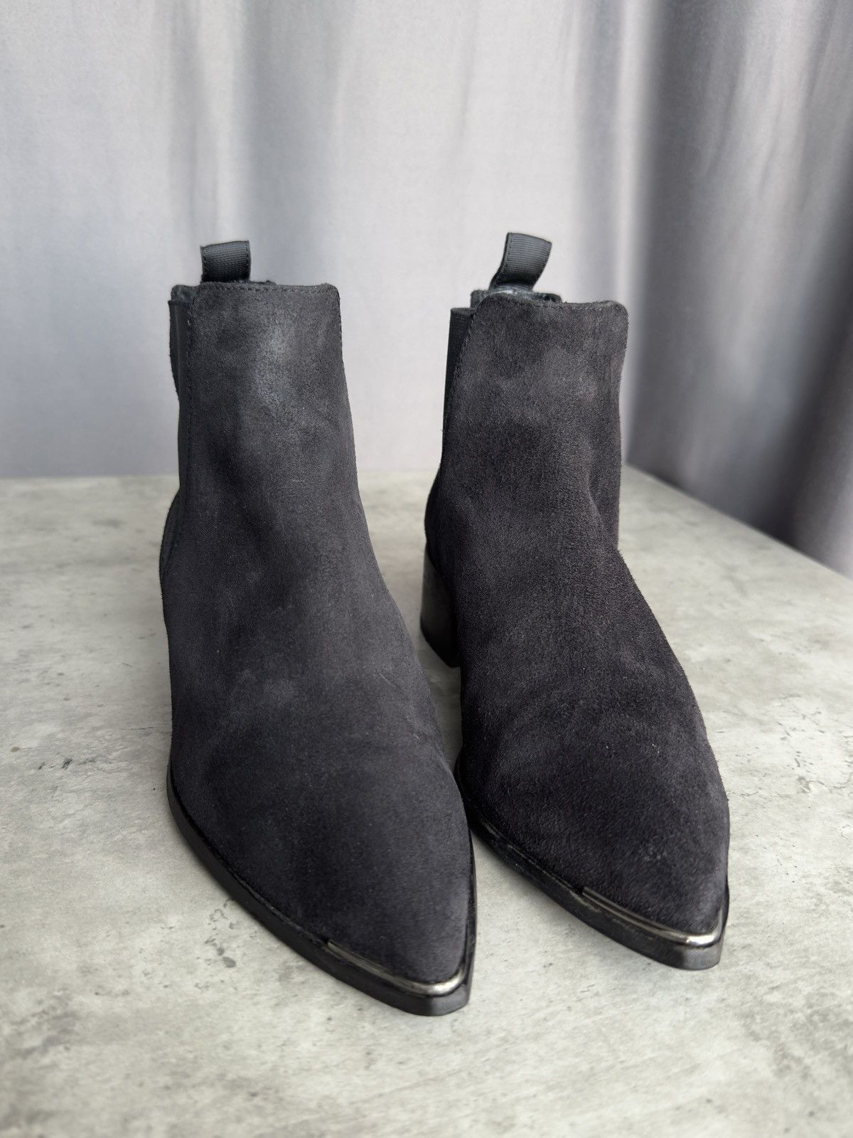 Acne Studios Acne Studios Jensen Ankle Boots Black Suede Italian Shoes Size US 5.5 / IT 35.5 - 2 Thumbnail