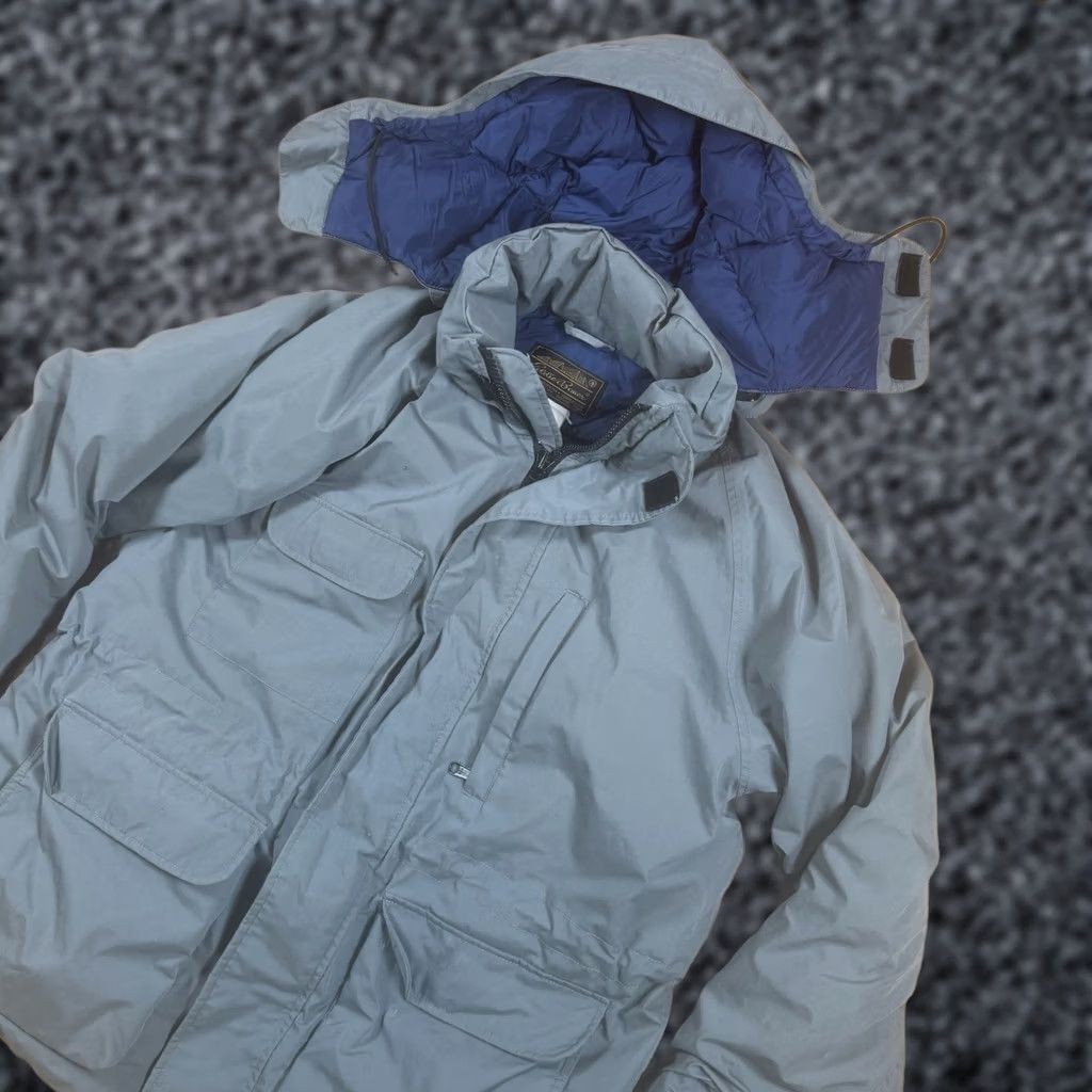 Eddie Bauer VINTAGE Eddie Bauer Jacket Mens L Goose Down Gore-Tex Grey Hooded Parka Size US L / EU 52-54 / 3 - 1 Thumbnail