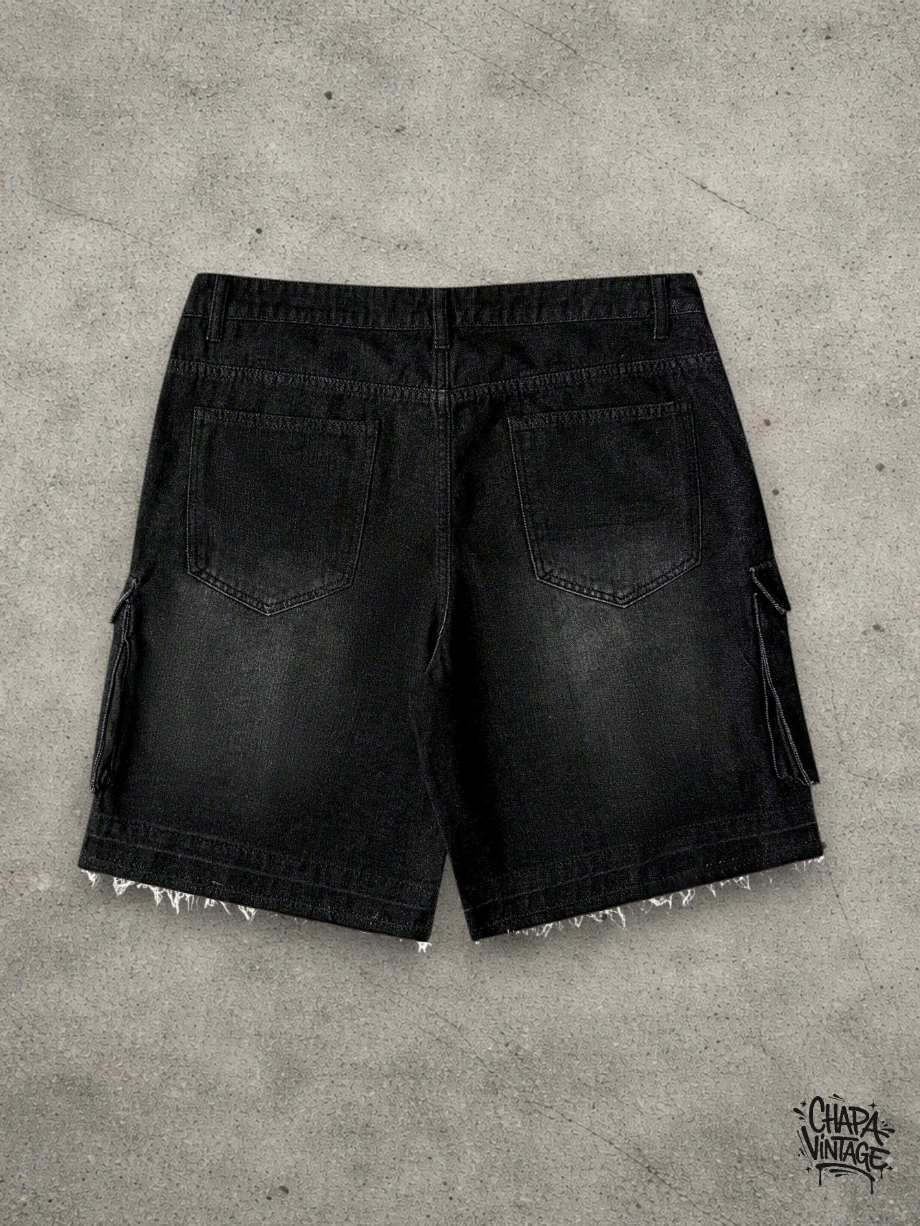 Japanese Brand Washed dark gray shorts Size US 32 / EU 48 - 2 Thumbnail